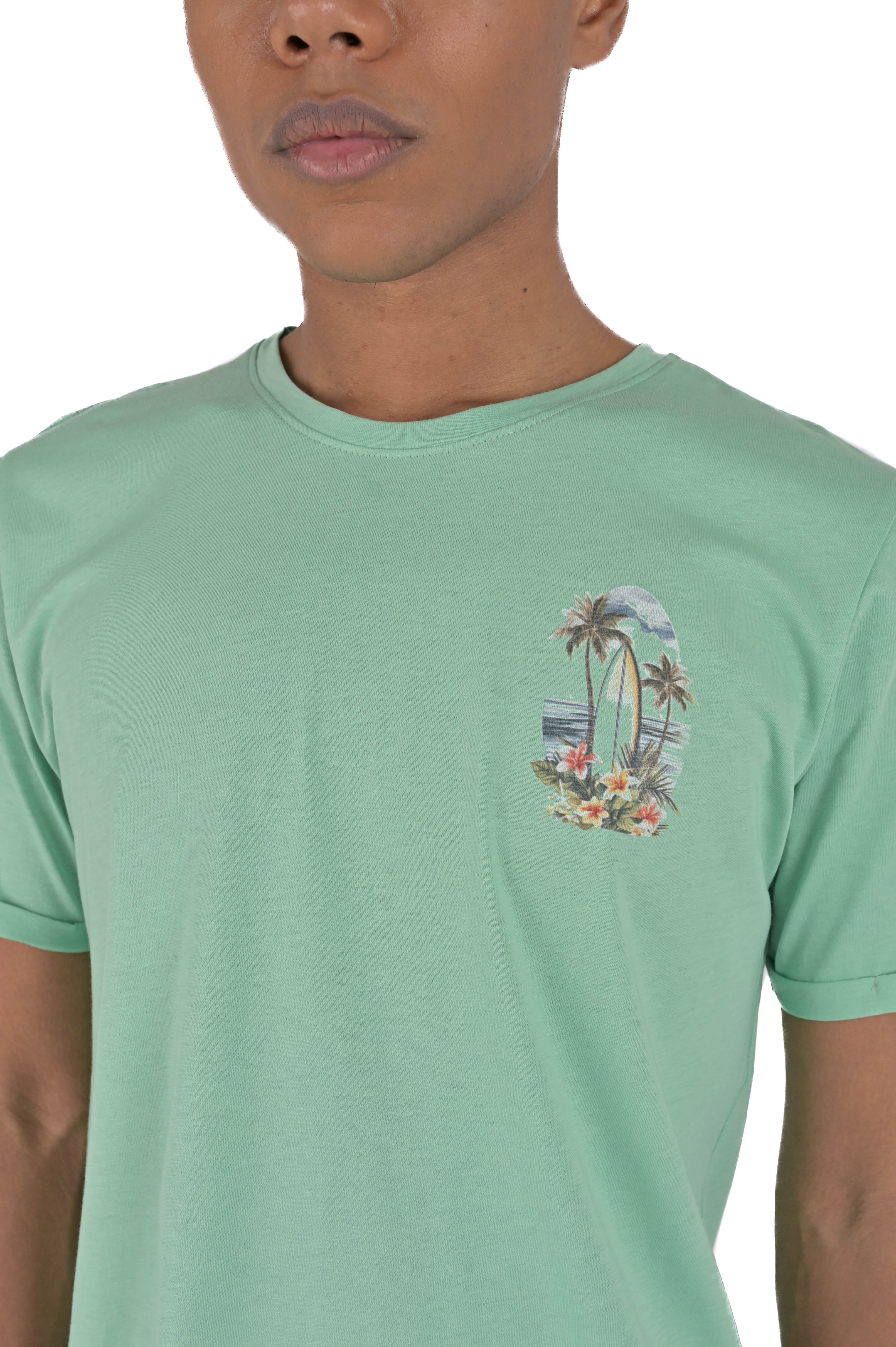 Palm regular t-shirt in water green SS24