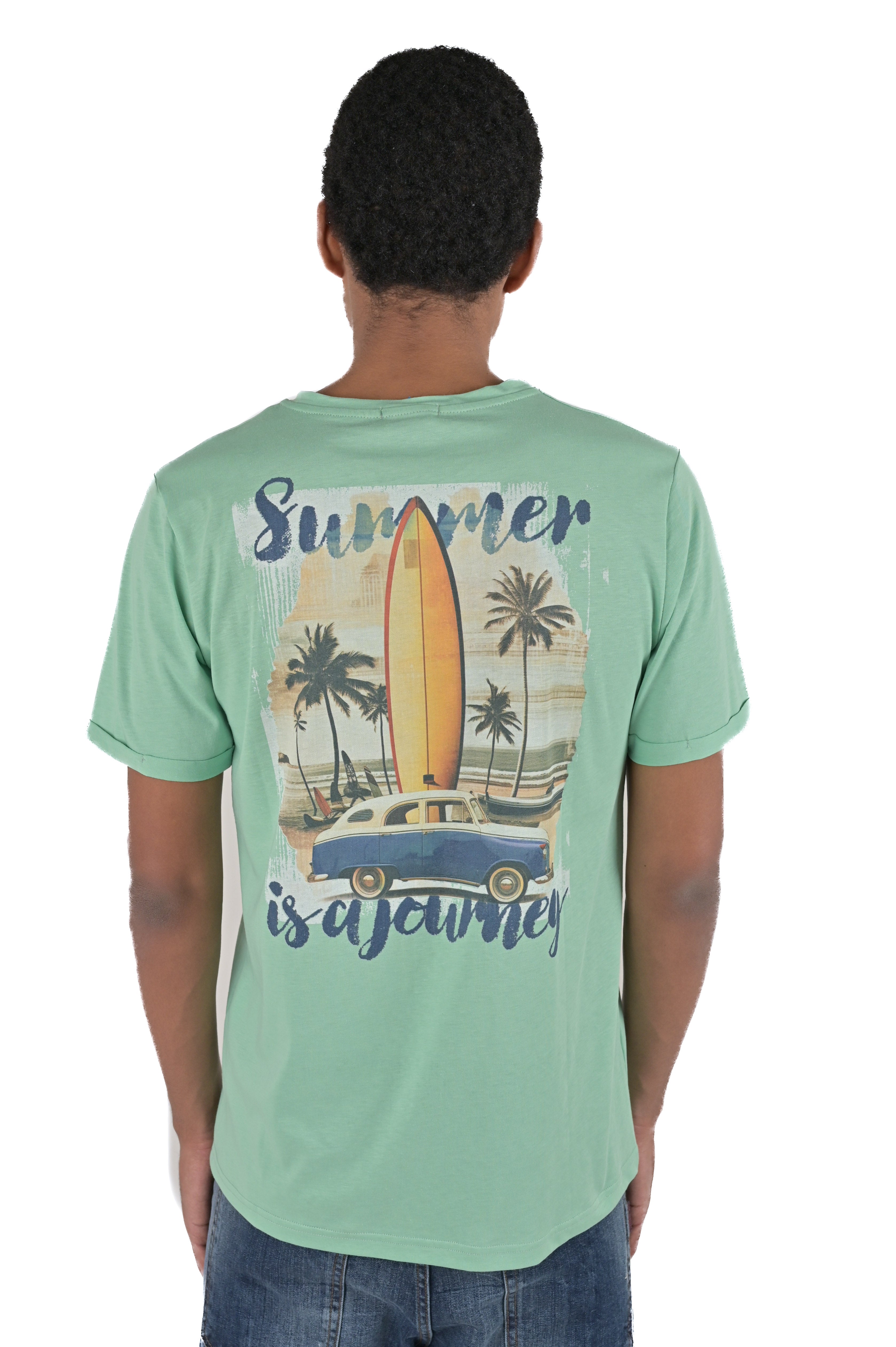 T-Shirt regular Palm verde acqua SS24