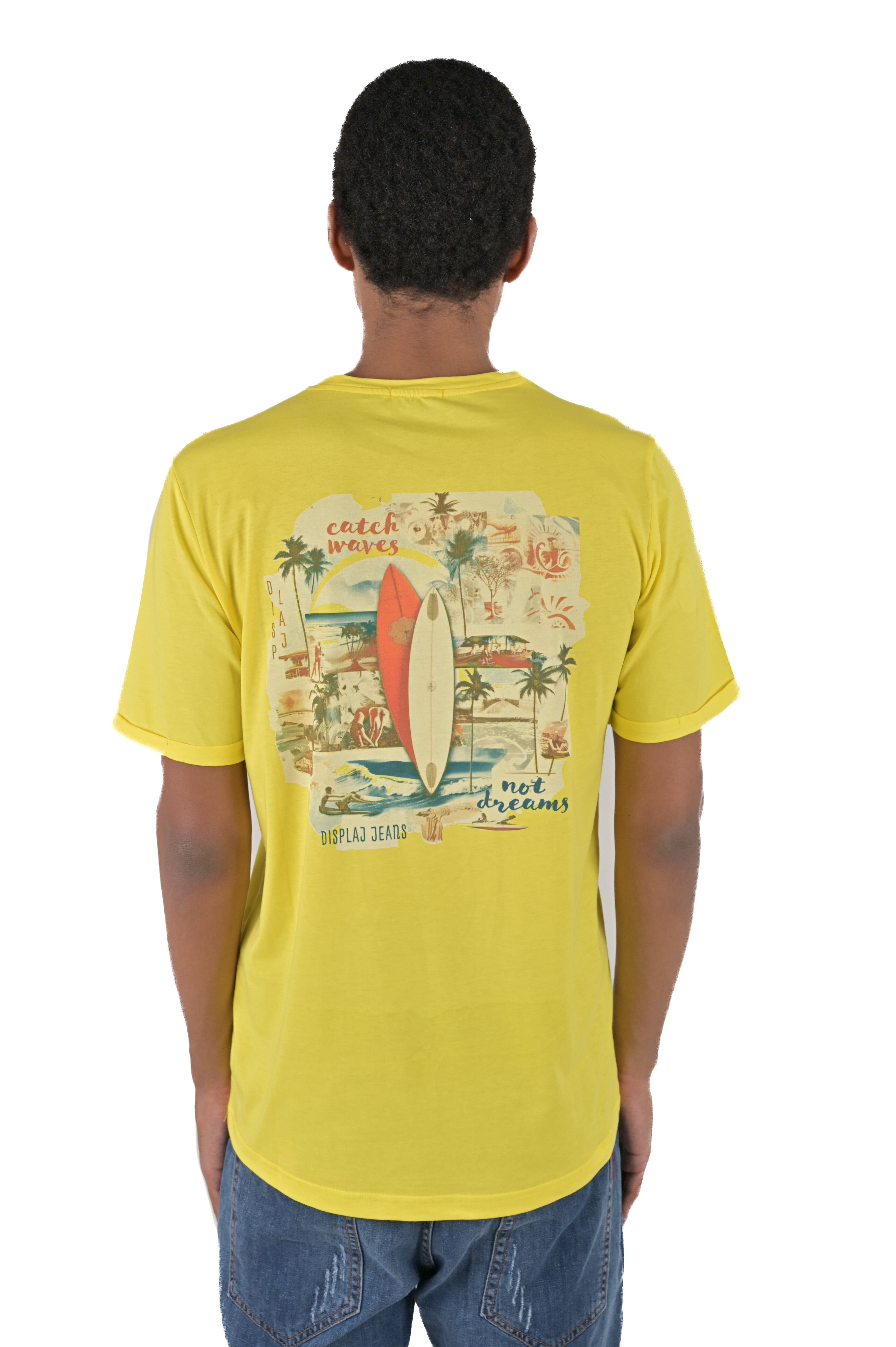 SS24 yellow Catch regular t-shirt