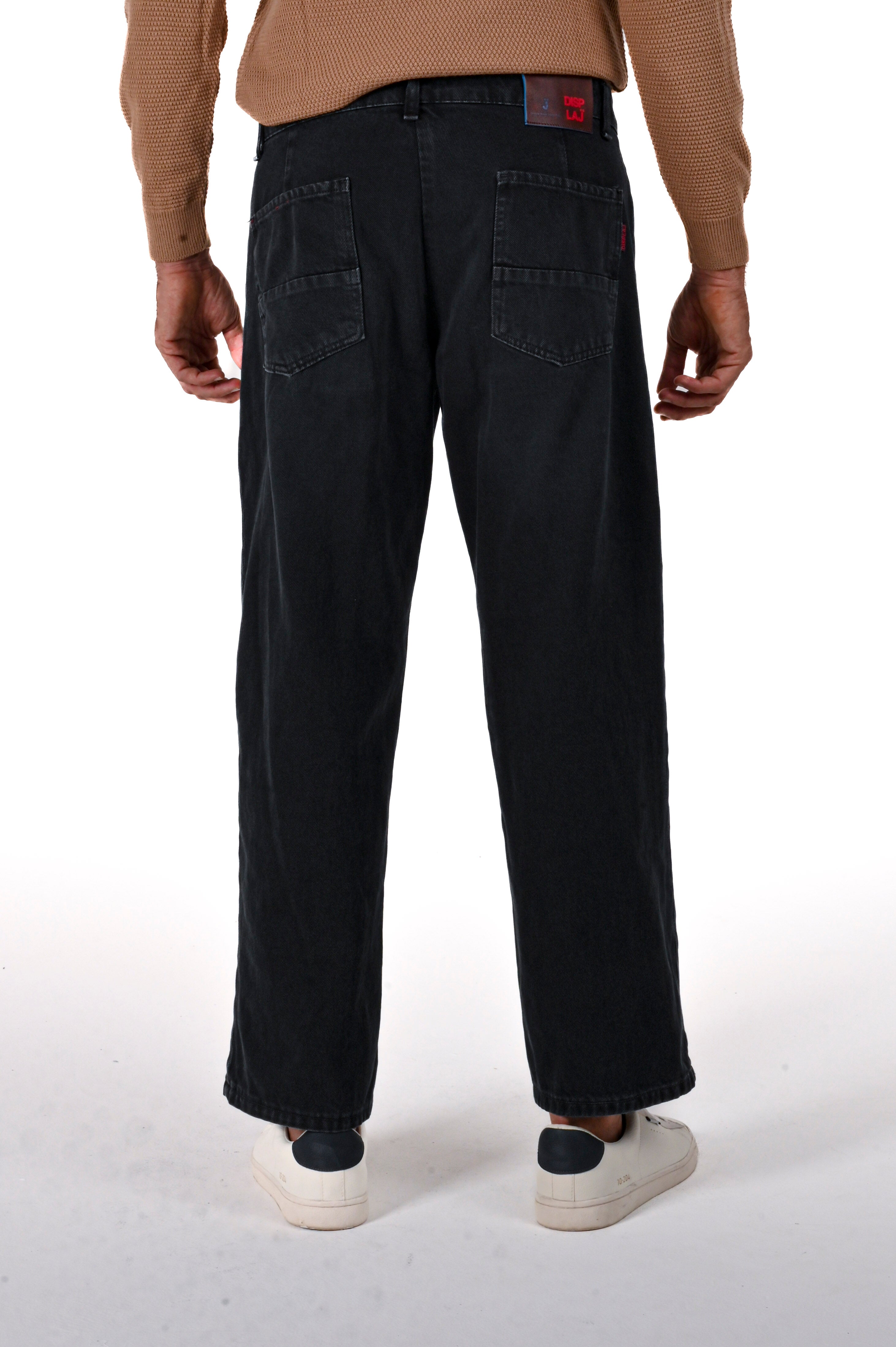 Pantaloni in cotone loose Dick nero FW24/25