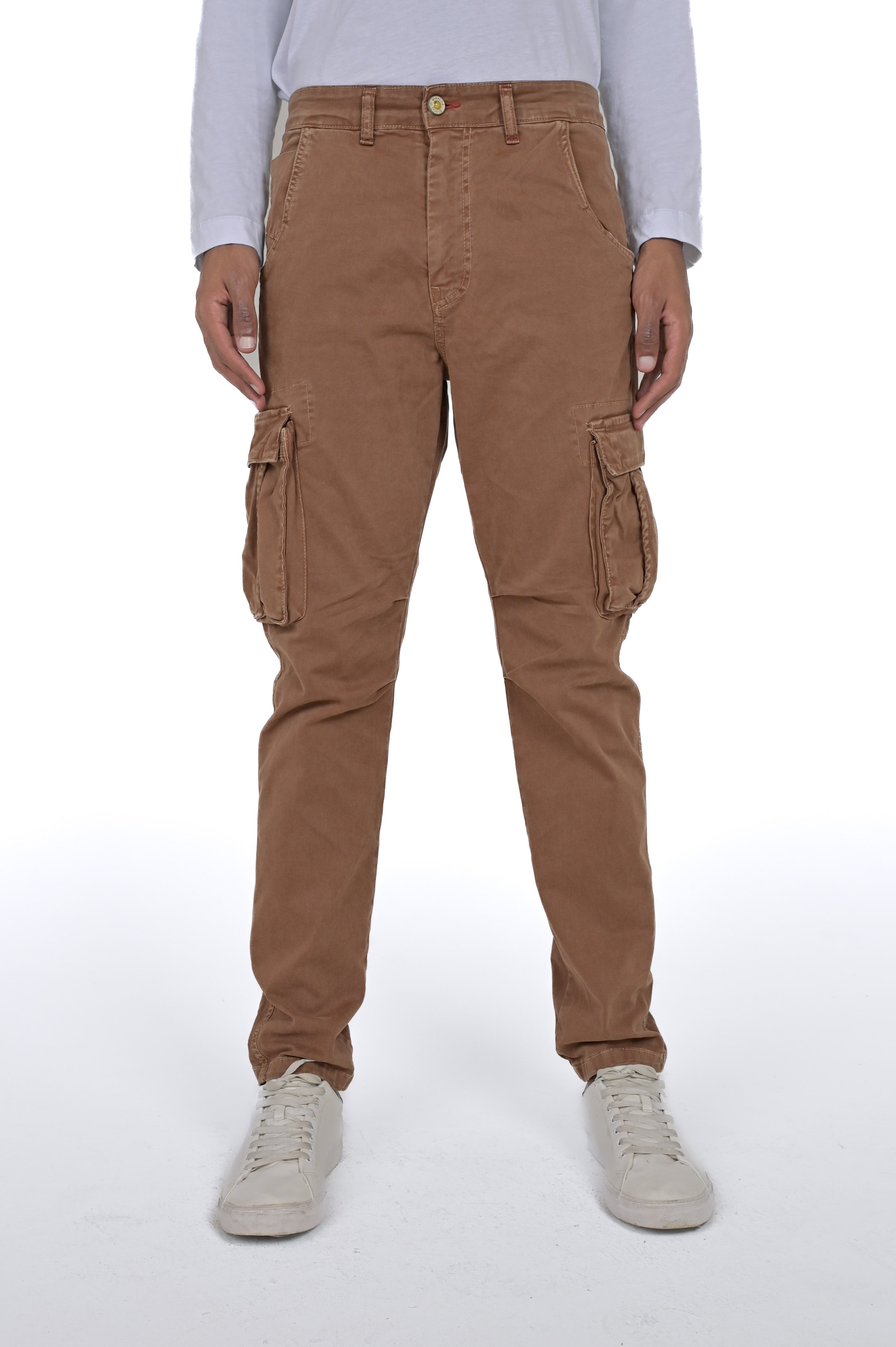 Pantaloni in cotone regular Marktas bruciato FW24/25