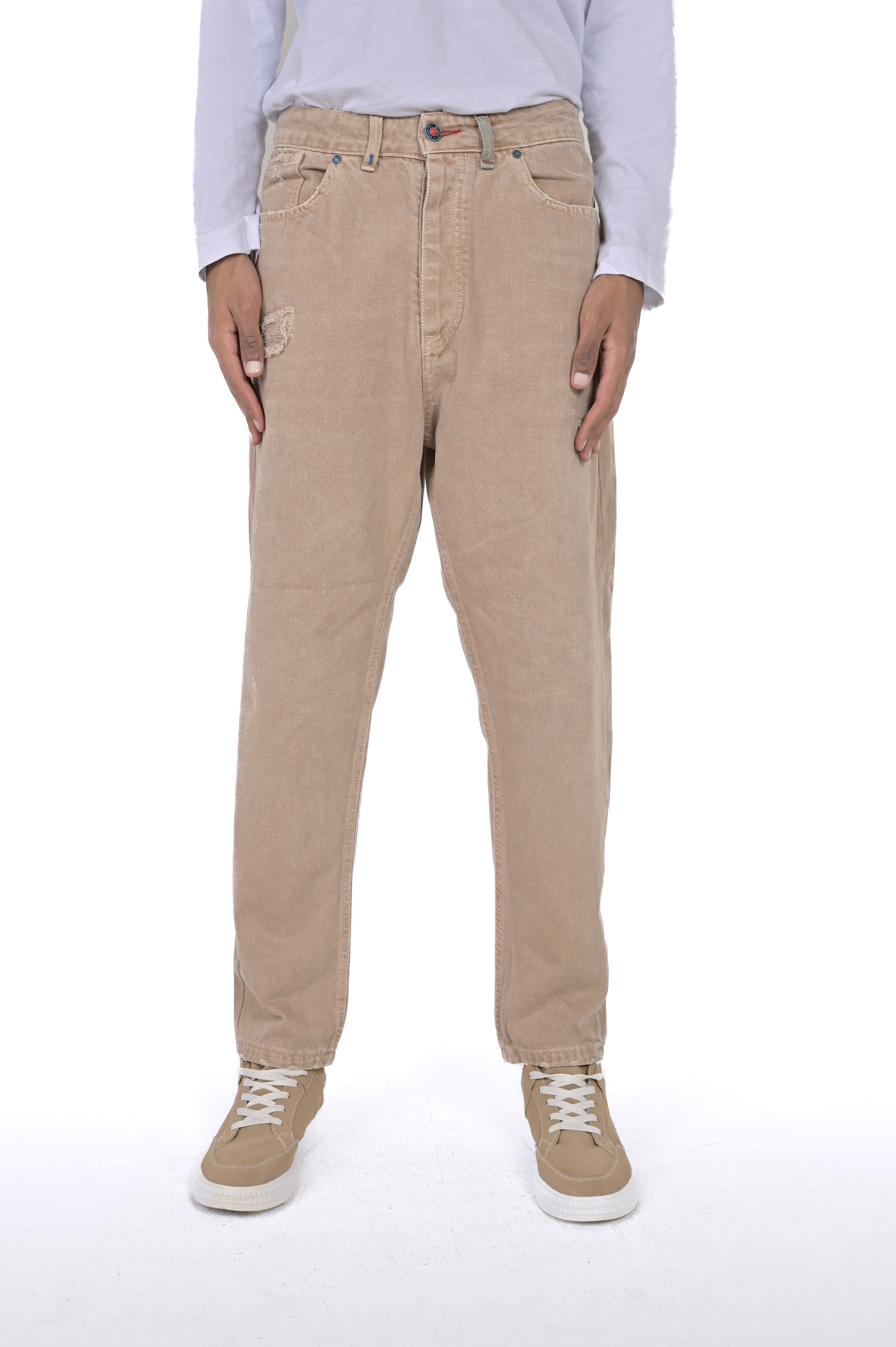 Loose Wide Bull beige FW23/24 trousers