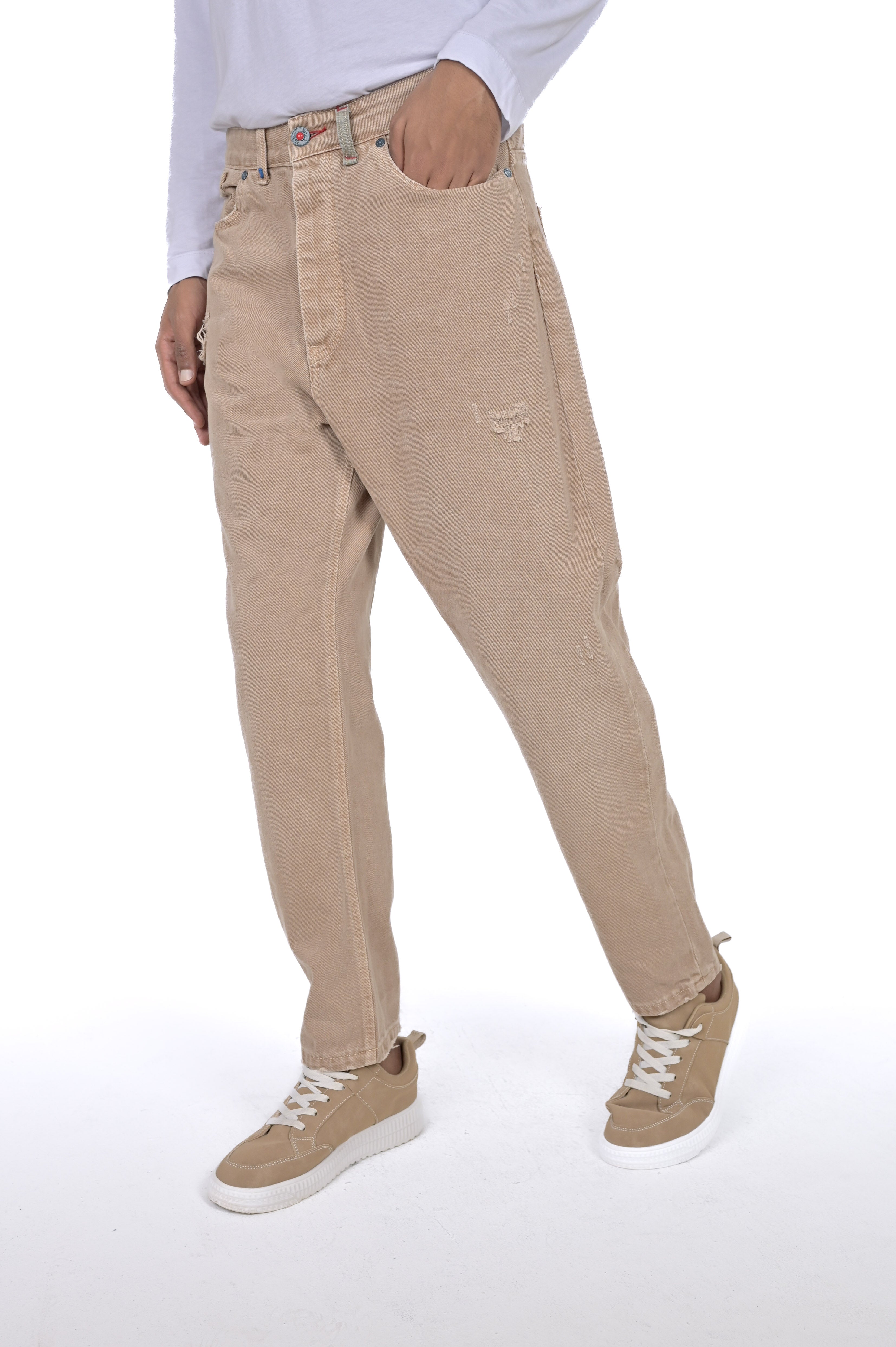 Loose Wide Bull beige FW23/24 trousers