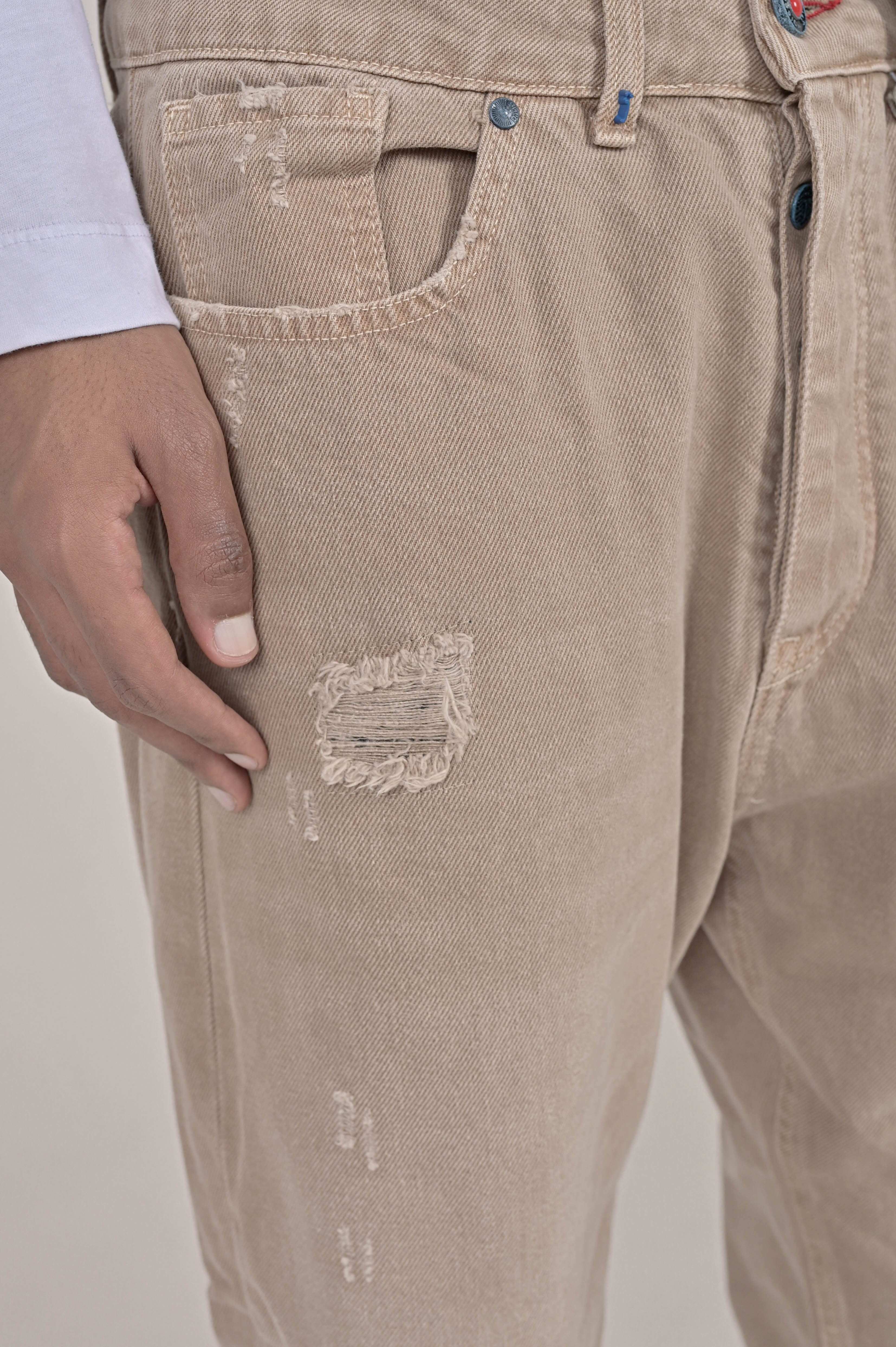 Loose Wide Bull beige FW23/24 trousers