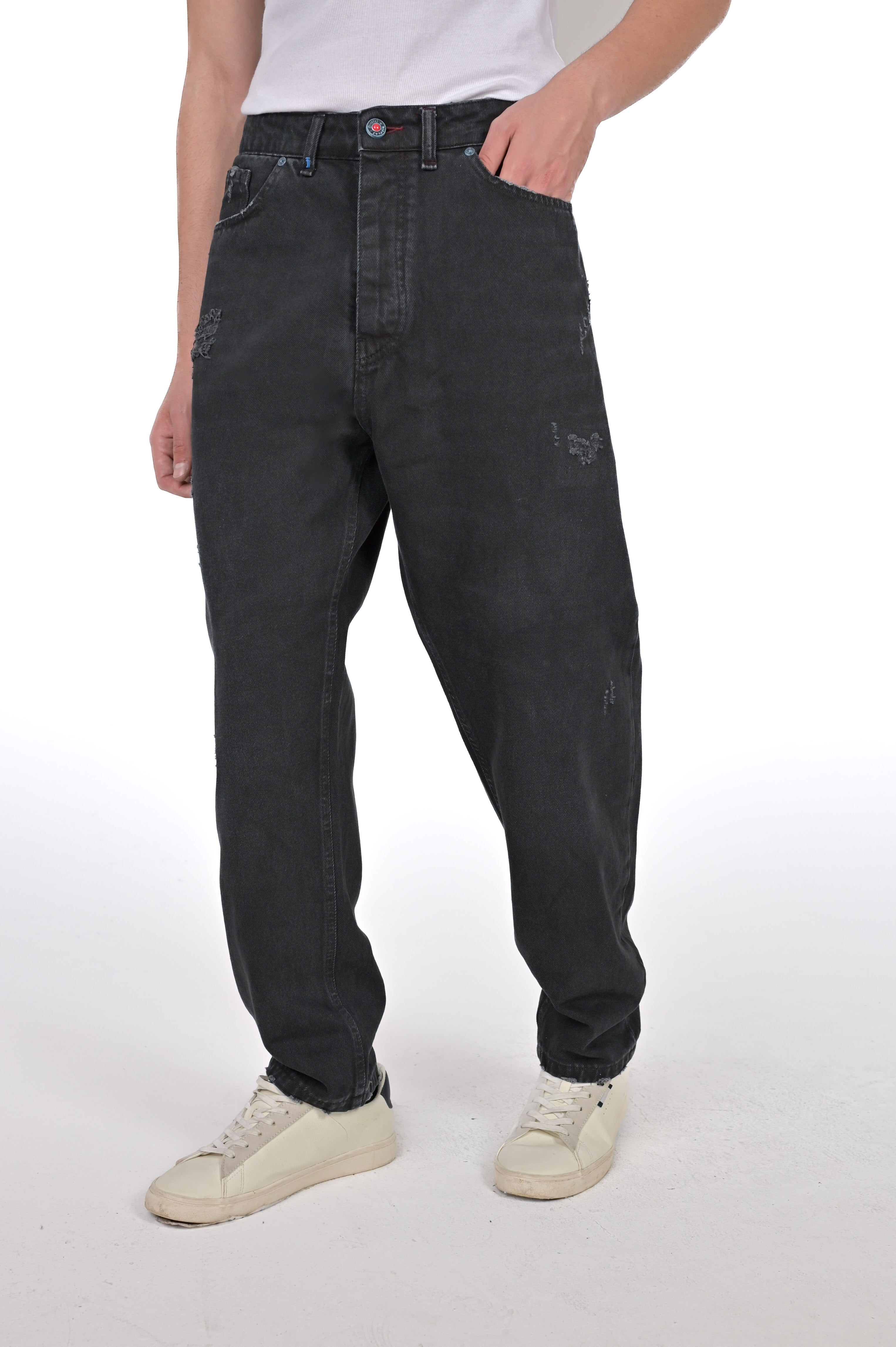 Pantalone Loose Wide Bull nero FW23/24