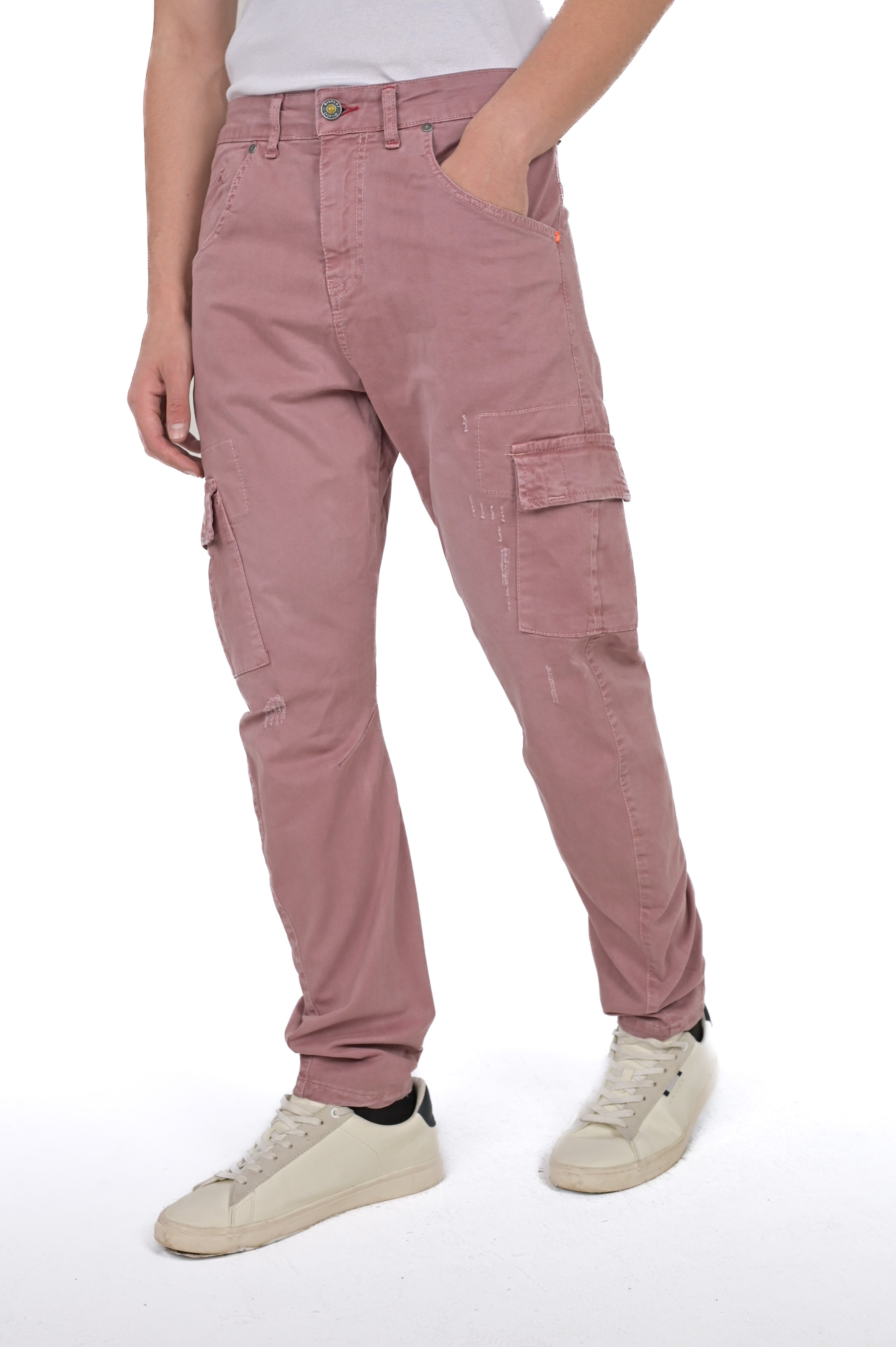 Pantaloni cargo Tapered New Evolution rosa FW23/24