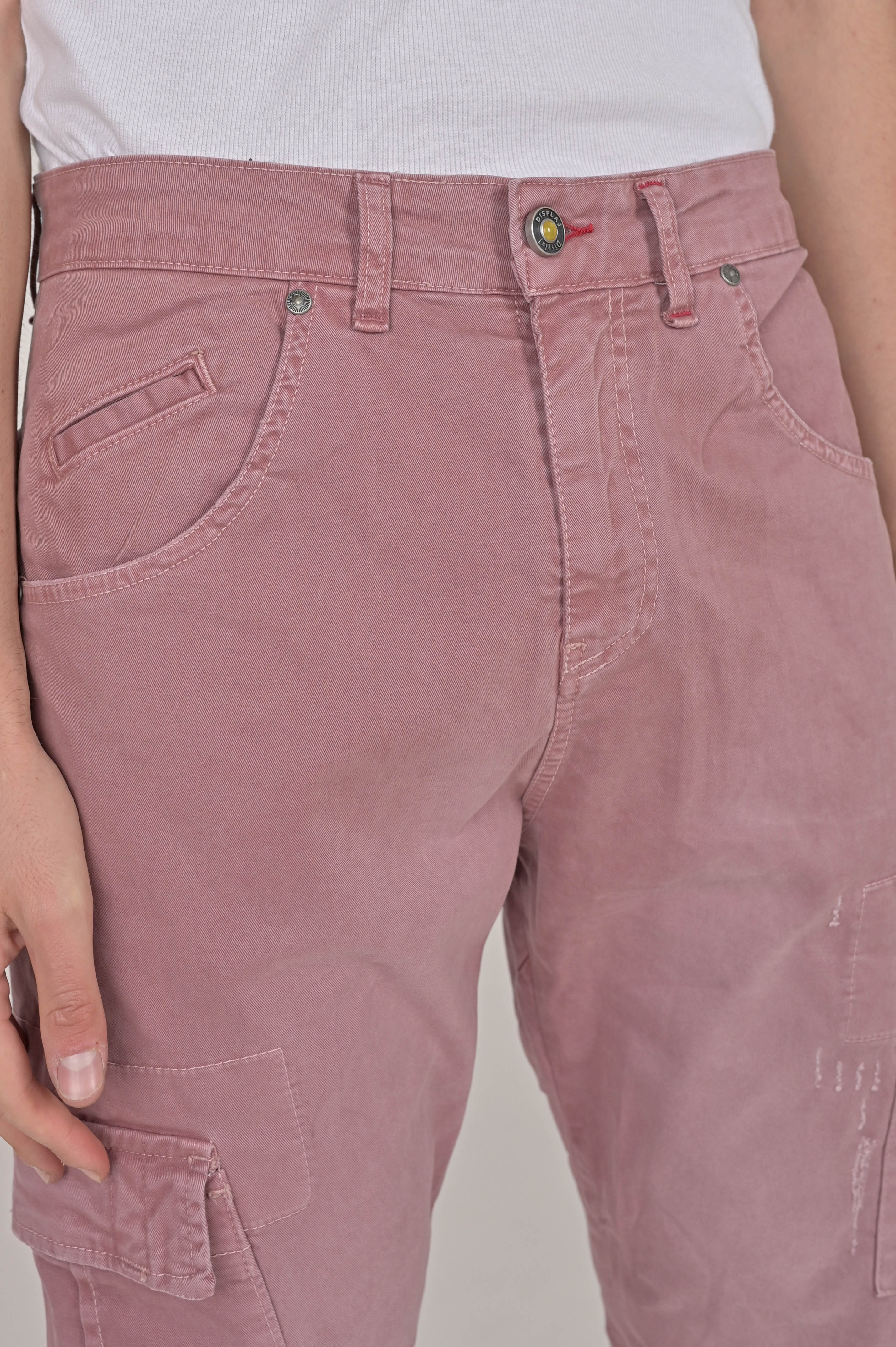 Pantaloni cargo Tapered New Evolution rosa FW23/24