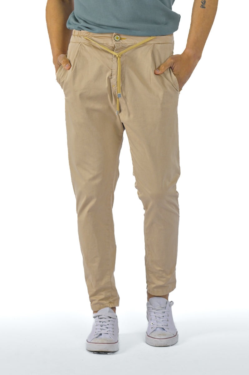 Pantaloni in cotone tapered Roby Raso SS23