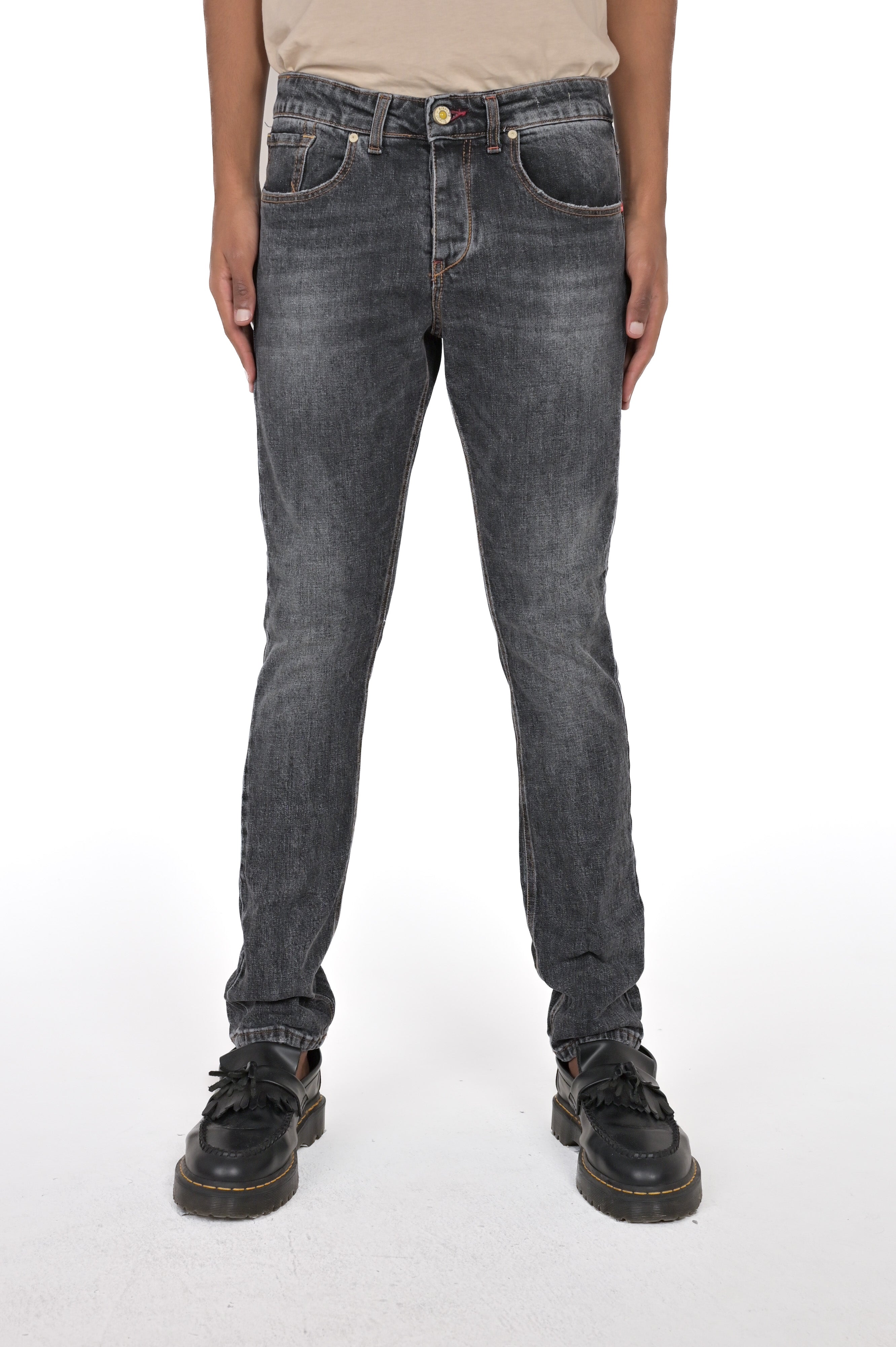 Jeans slim New London BLK Marmorizzato SS23