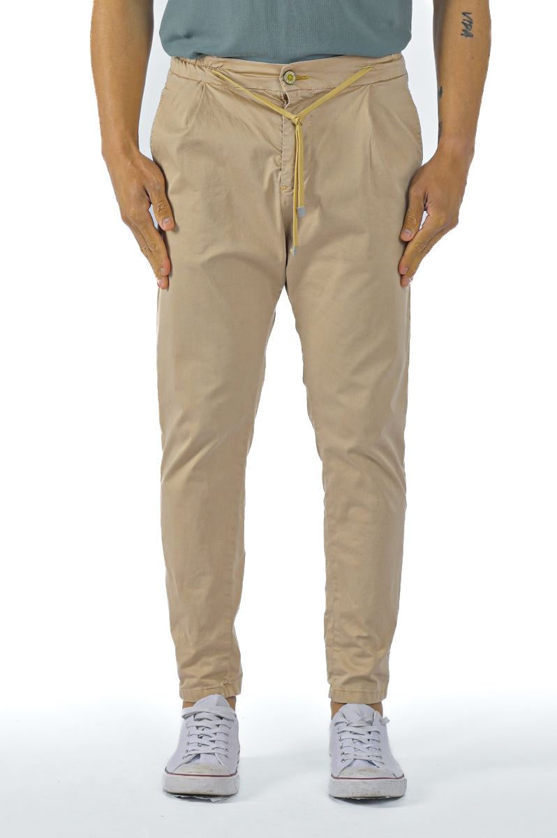 Pantaloni in cotone tapered Roby Raso SS23