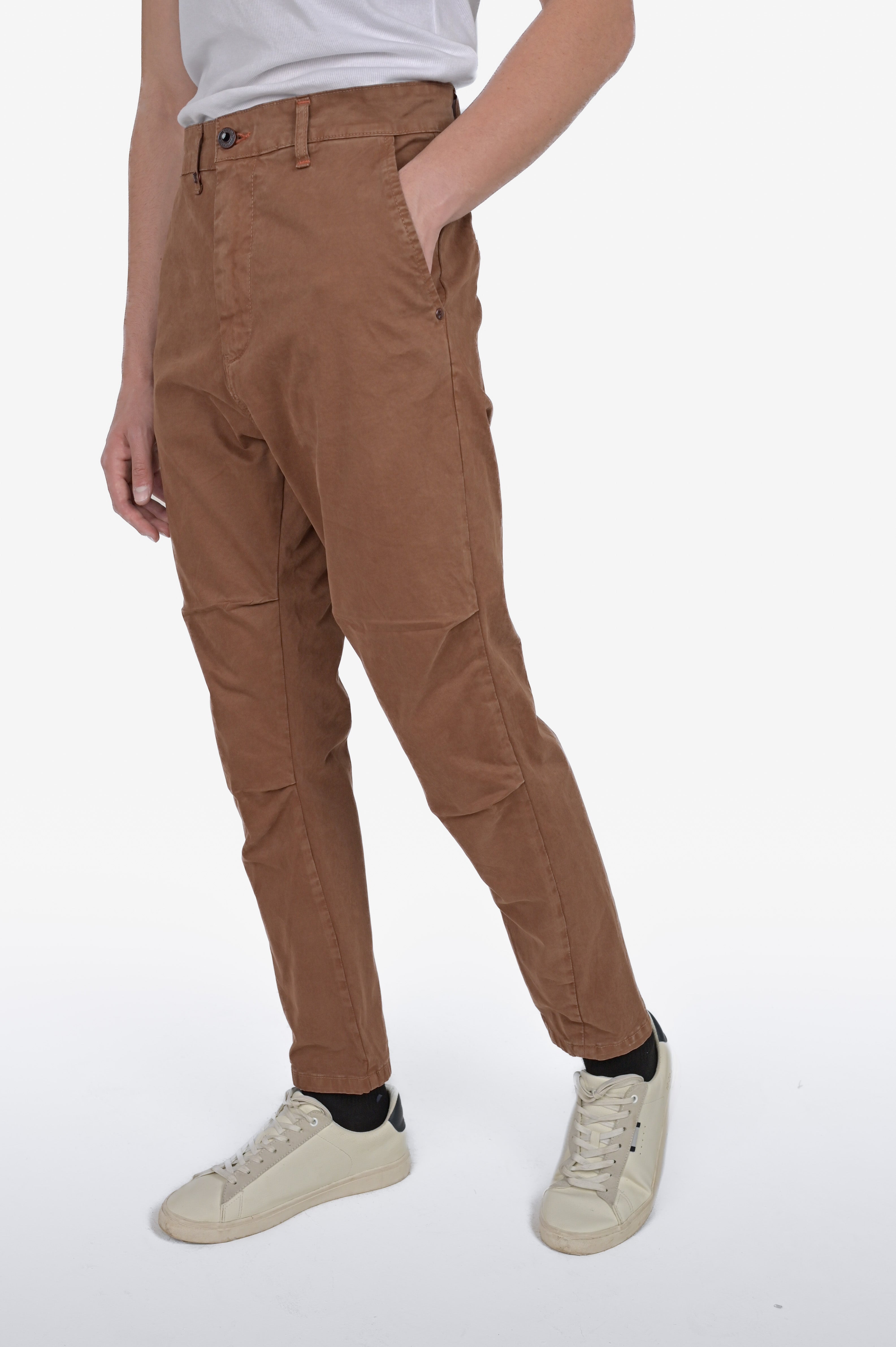 Pantaloni in cotone regular View Raso bruciato FW24/25