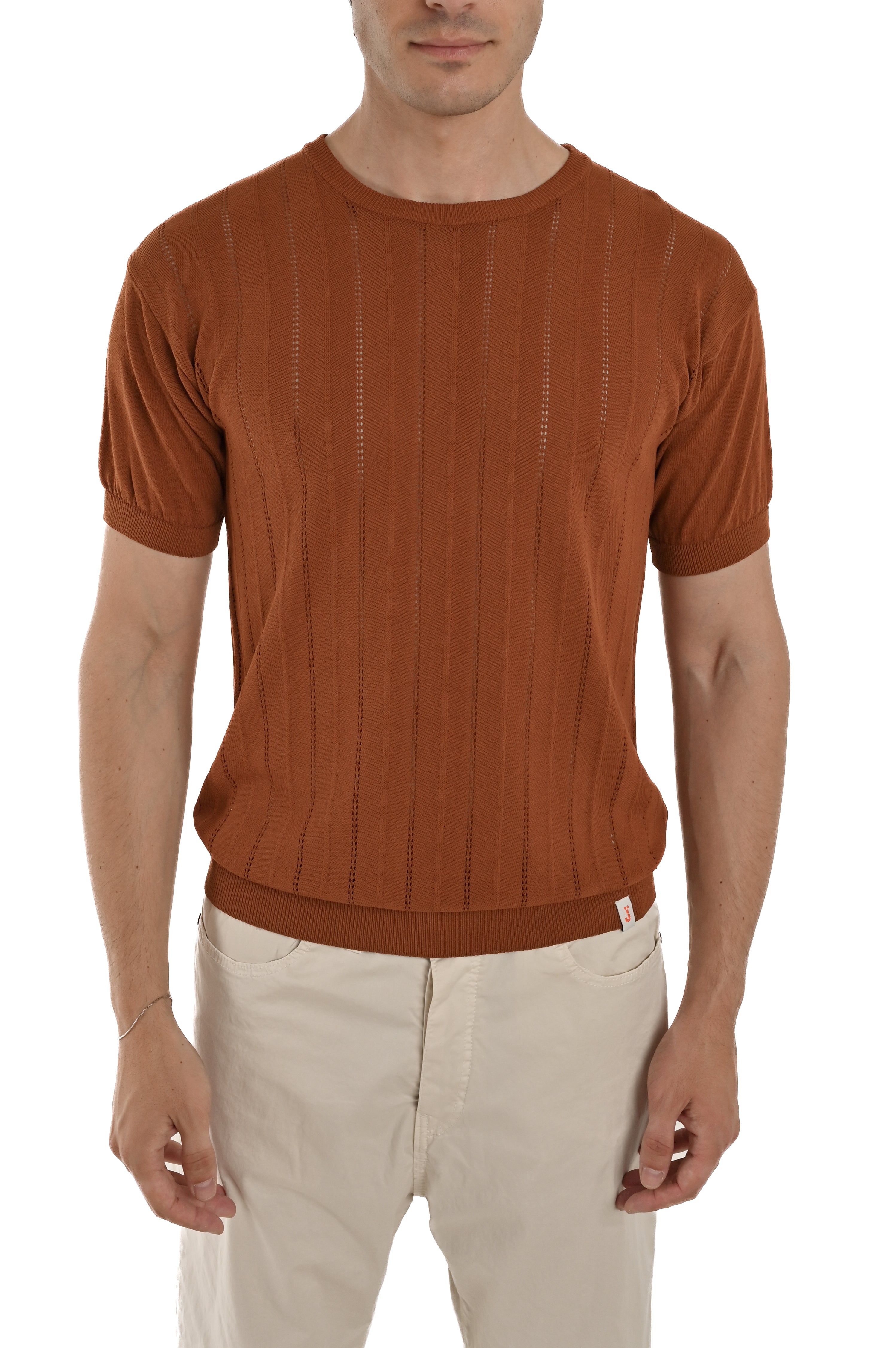 T-Shirt regular DS 2587 arancio SS25