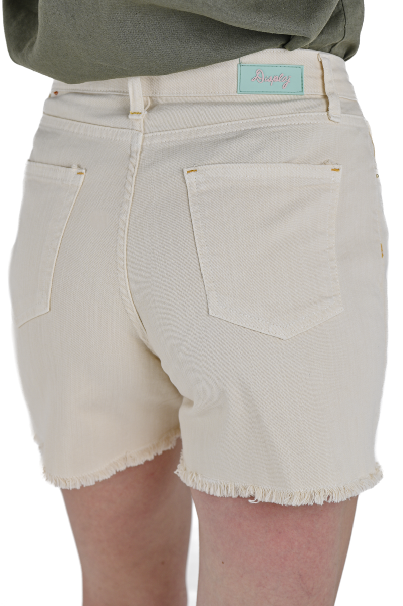 Women's Shorts Medium Waist Quiana Bull Cream SS24