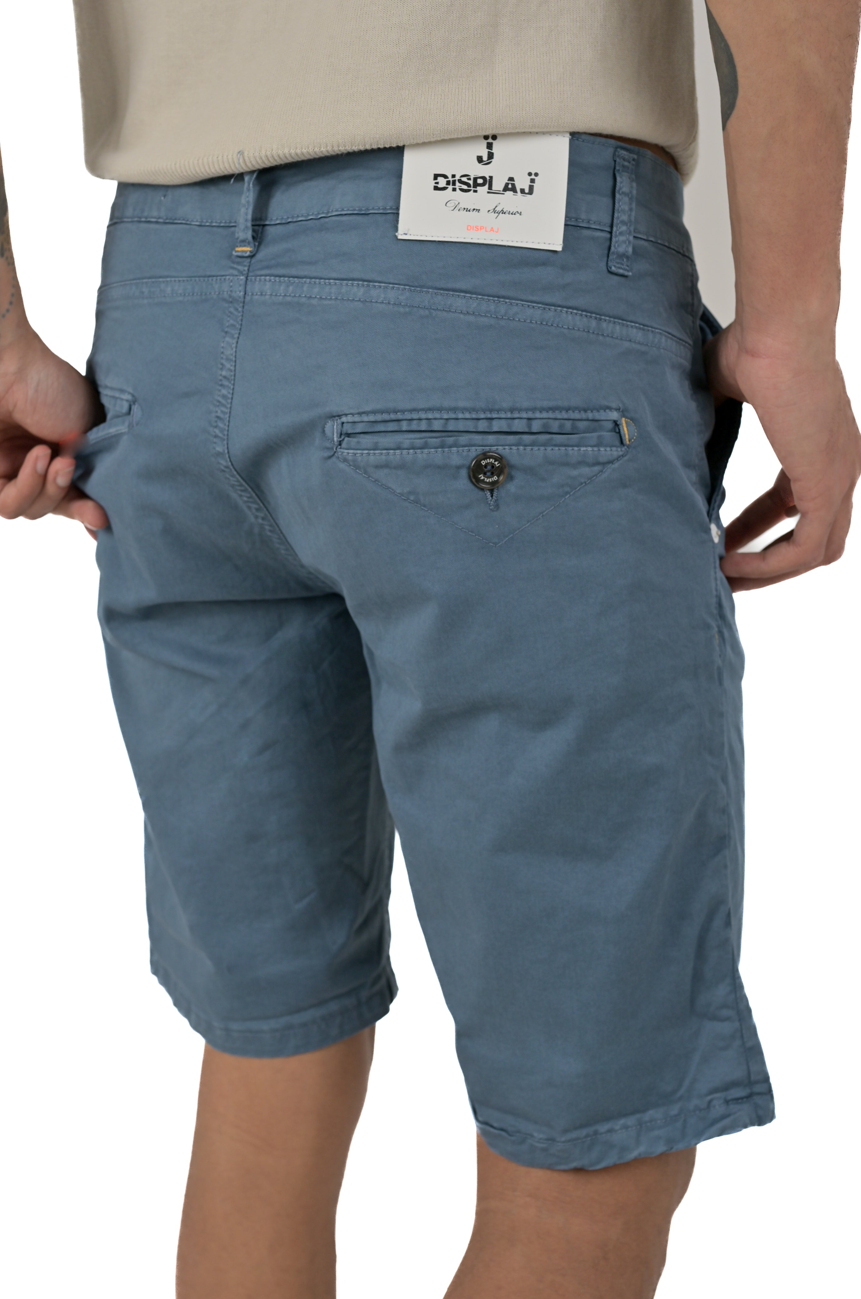 Bermuda in cotone slim Cristian Raso Lagoon SS24