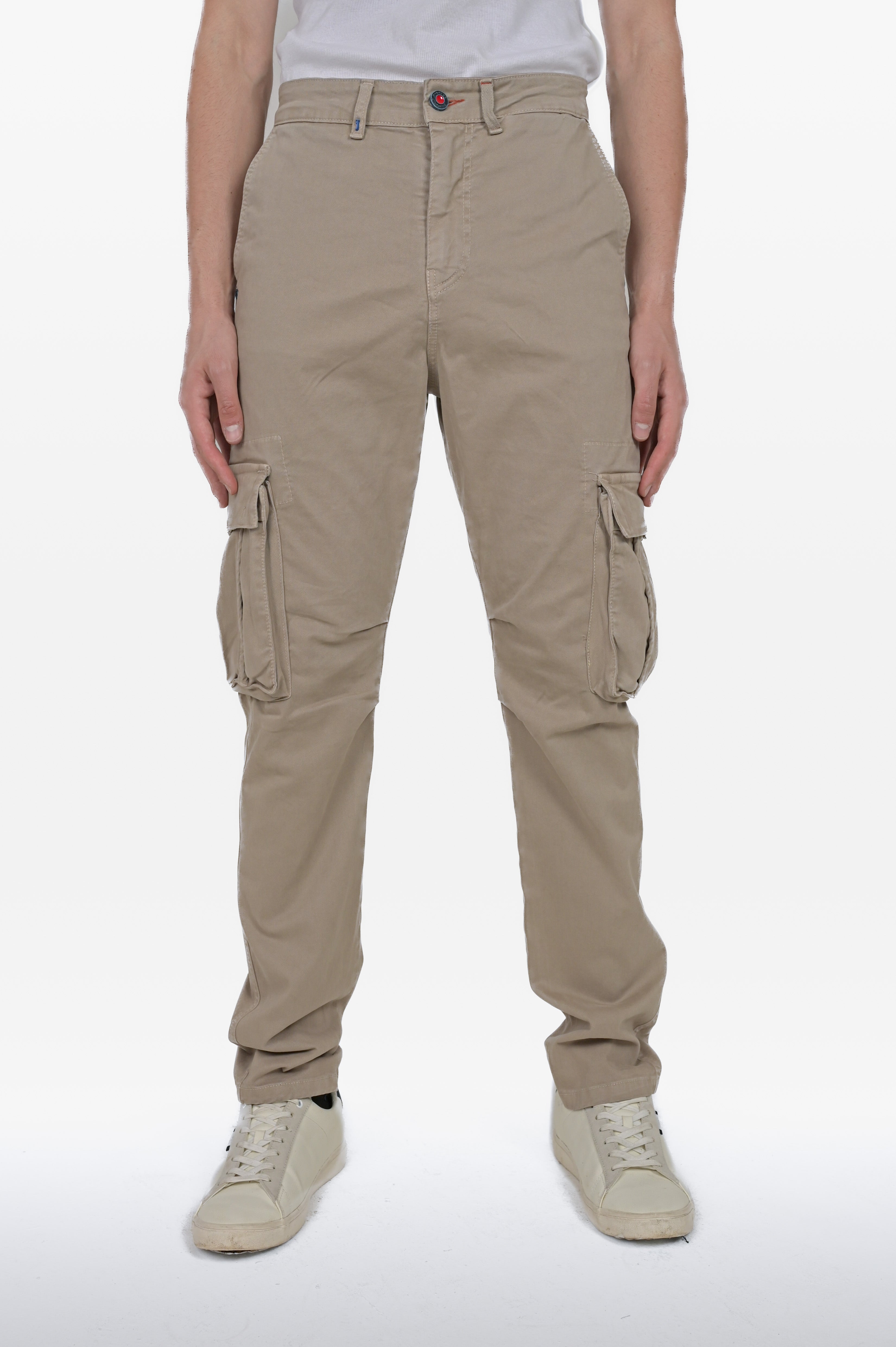 Pantaloni in cotone regular Luke beige FW24/25