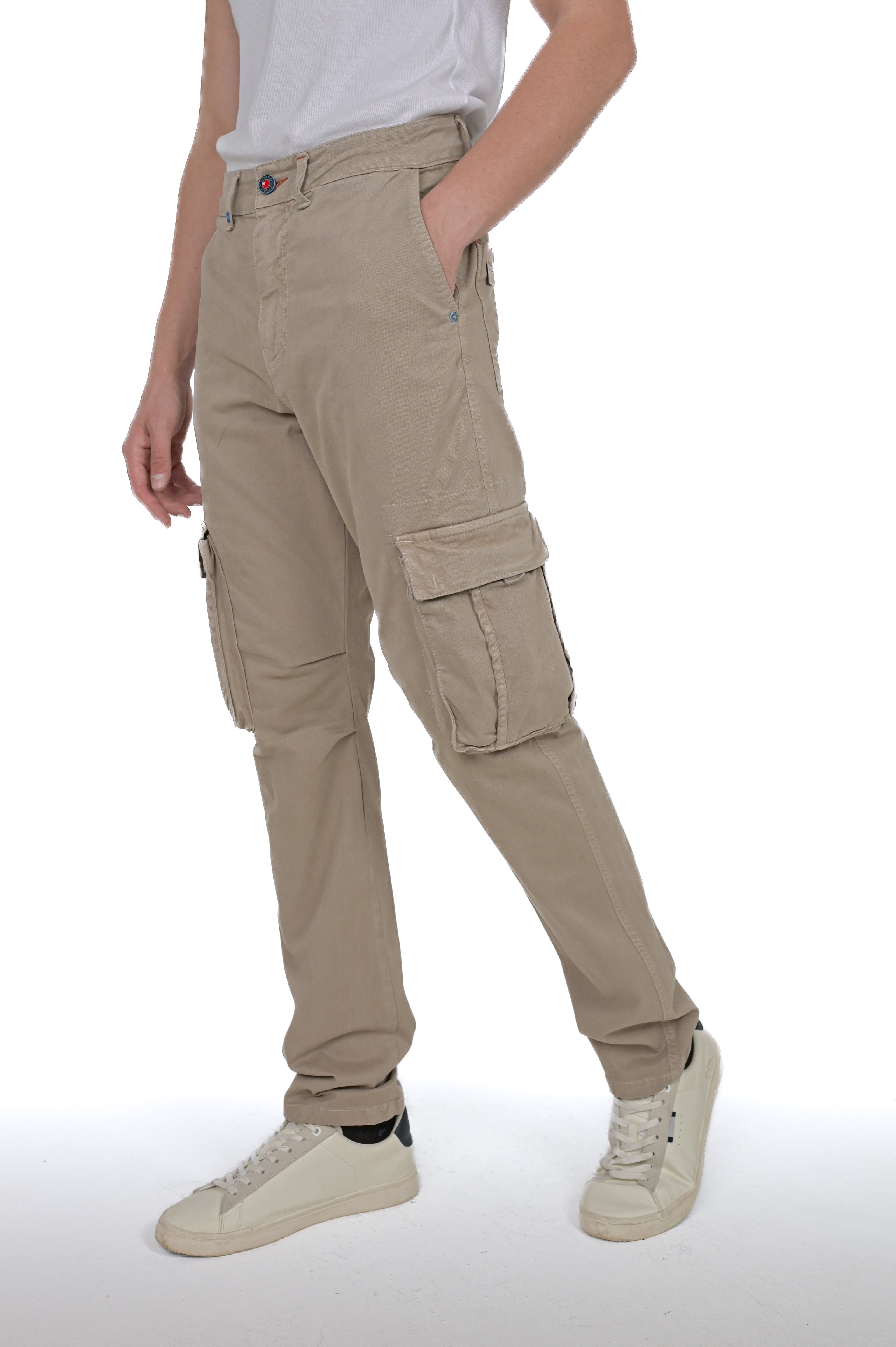 Pantaloni in cotone regular Luke beige FW24/25