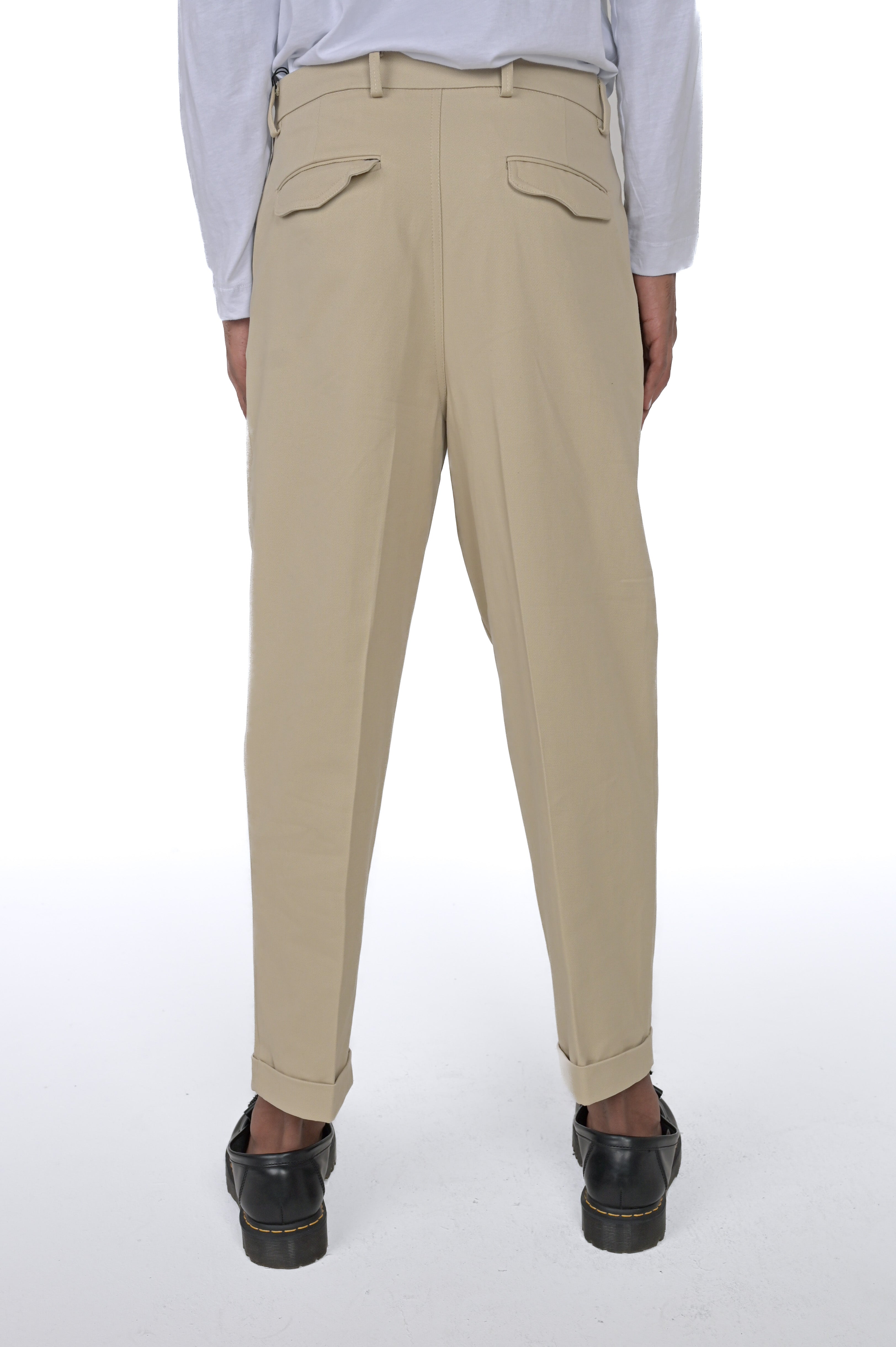 Pantaloni classici loose Dance Bull beige FW24/25