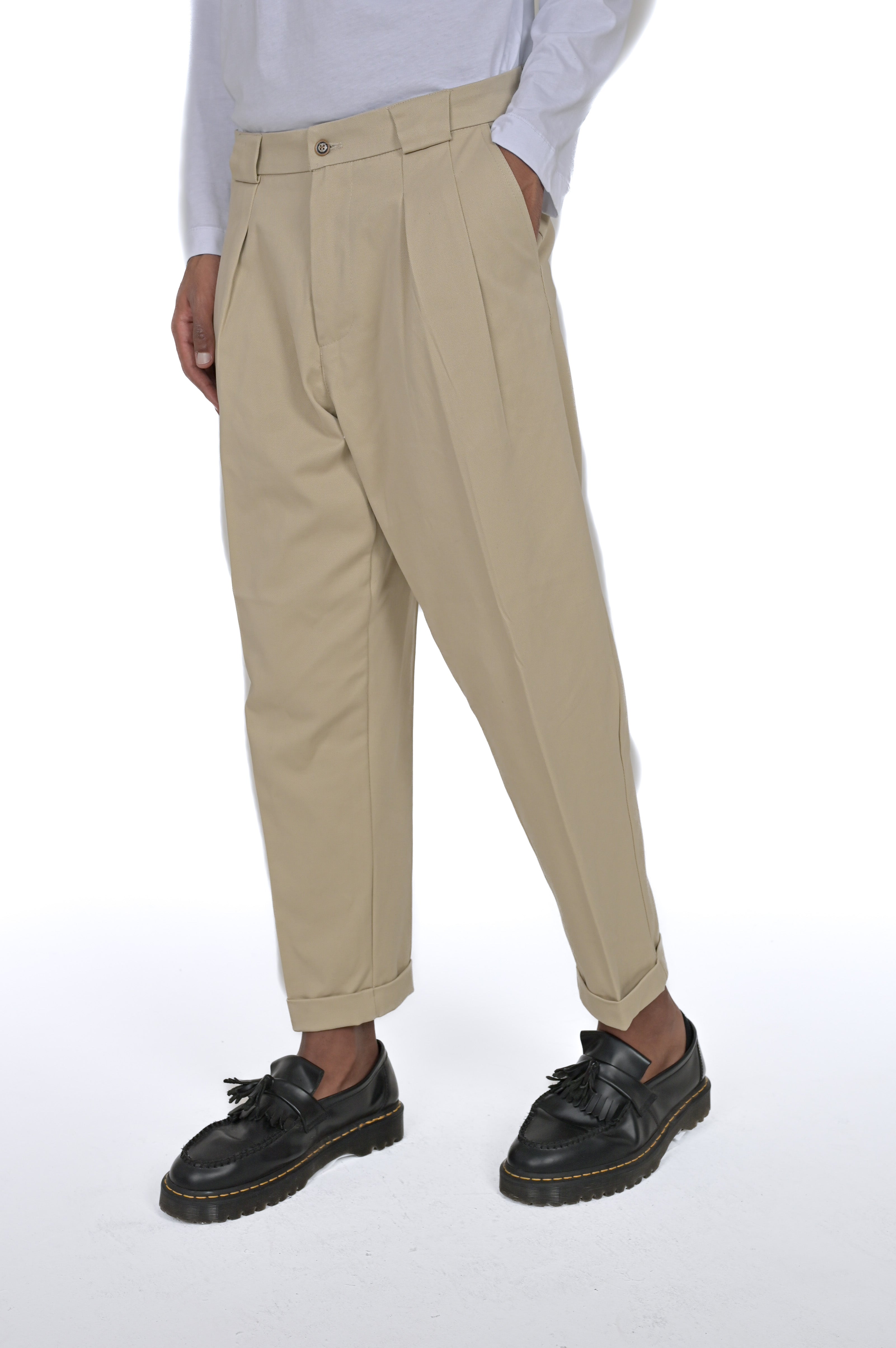 Classic loose trousers Dance Bull beige FW24/25