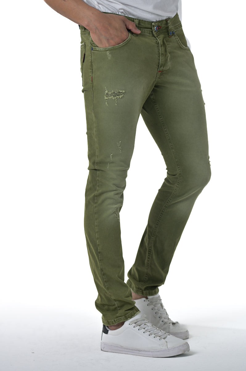 Pantaloni in cotone slim New London AM3 FW23/24