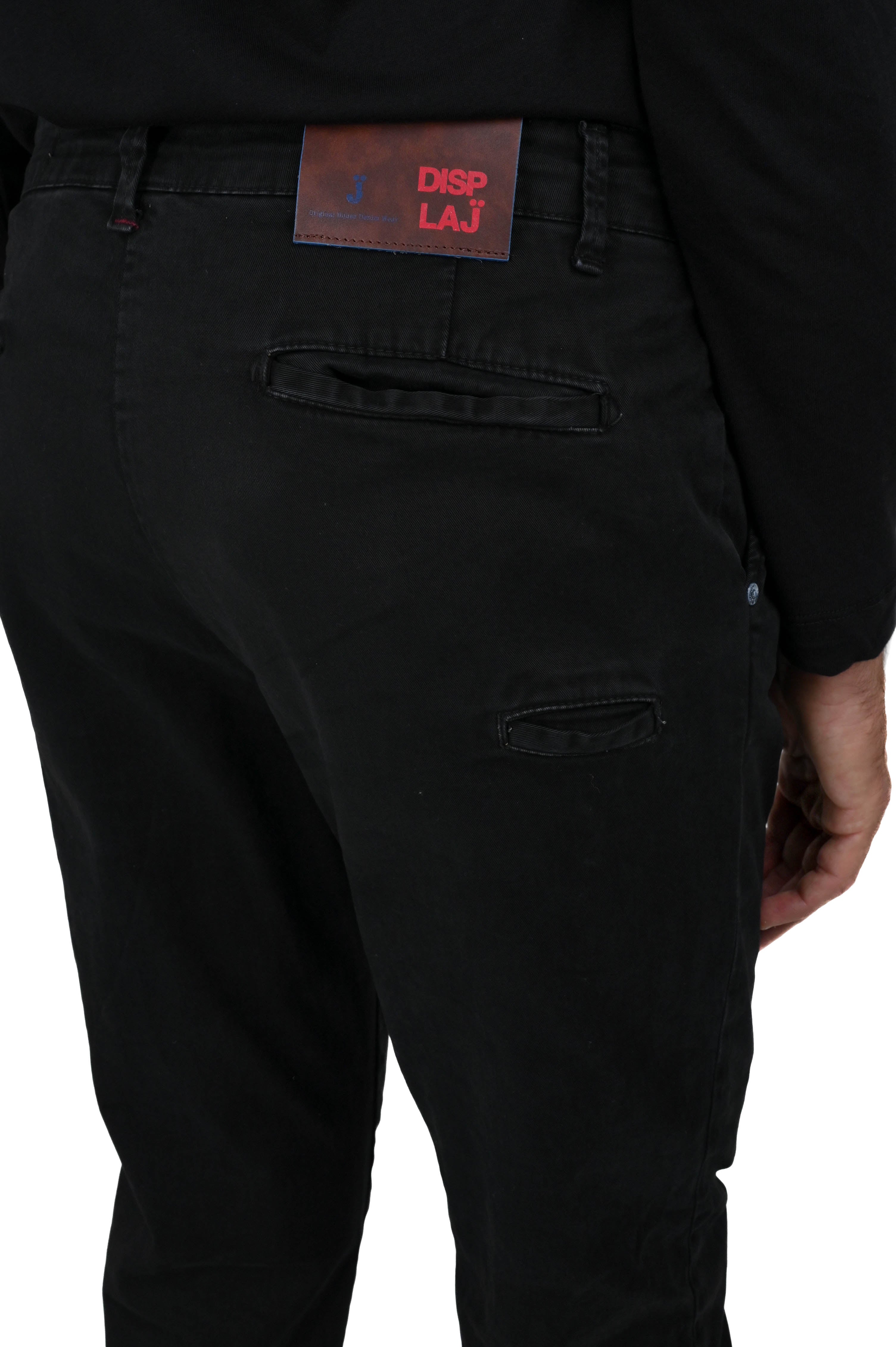 New Private Gab Black Tapered Cotton Pants FW24/25