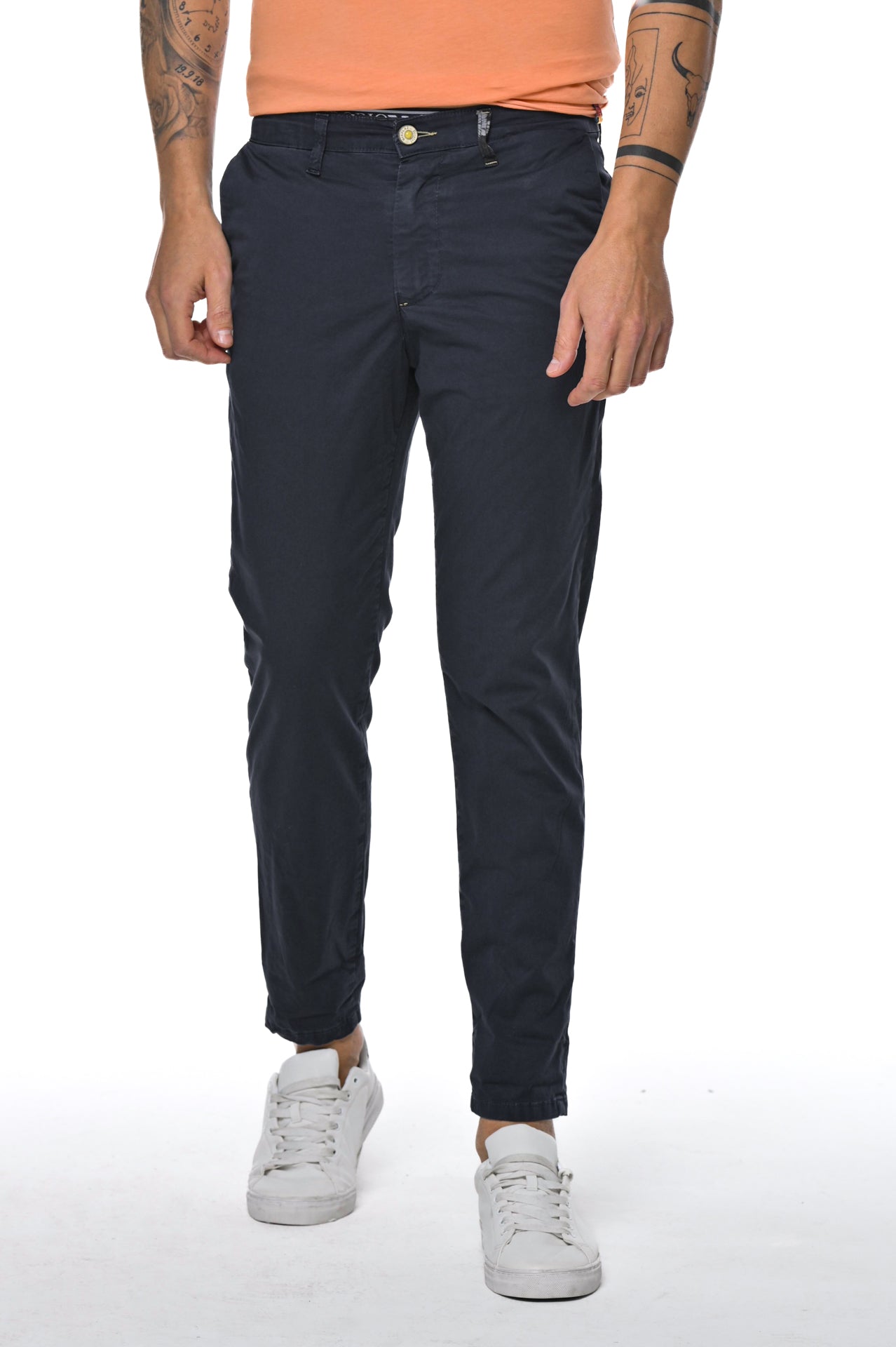 Slim Cotton Trousers Sonic Raso SS23