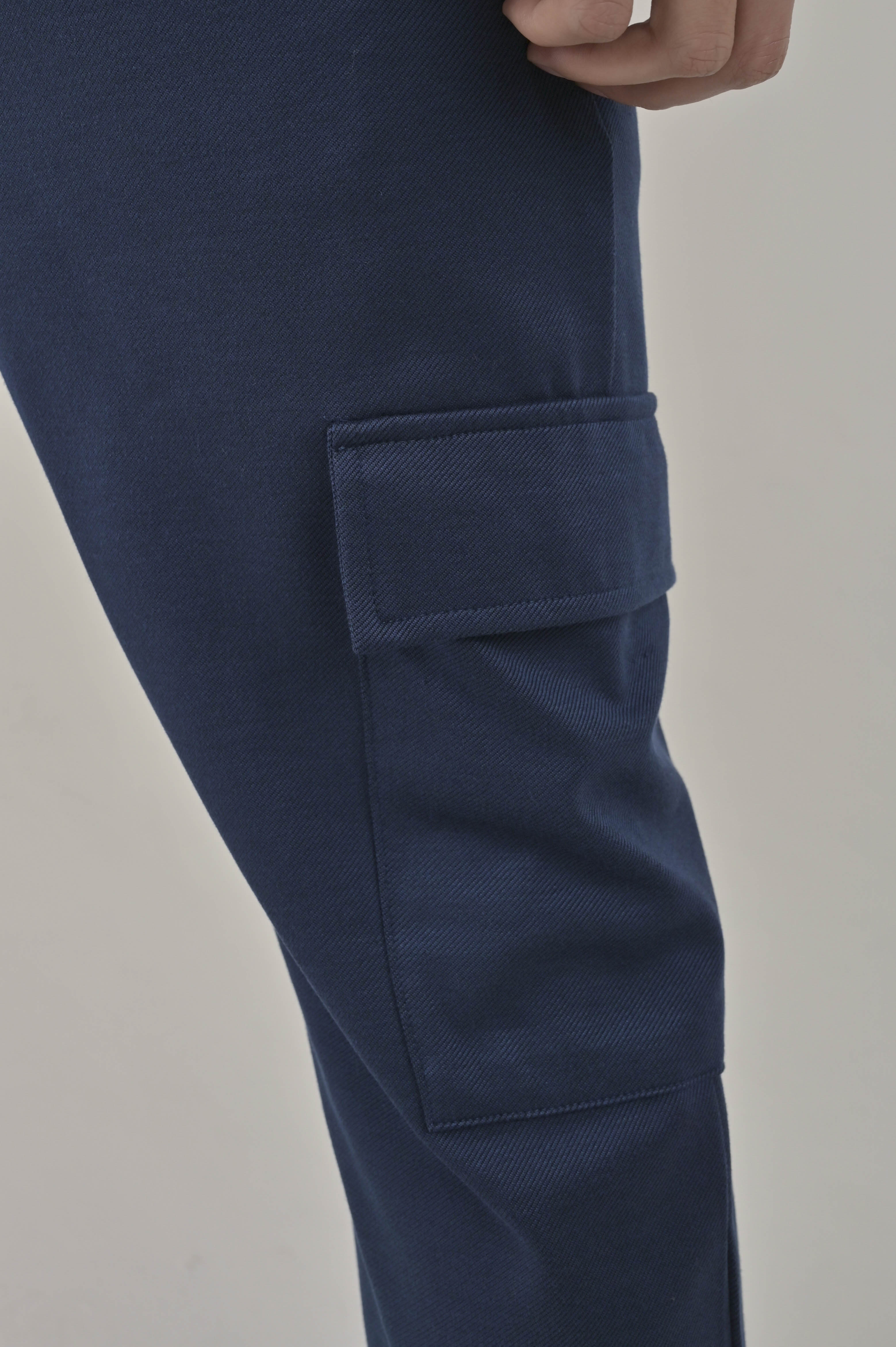 Pantaloni classici regular Net Monroe blu FW24/25