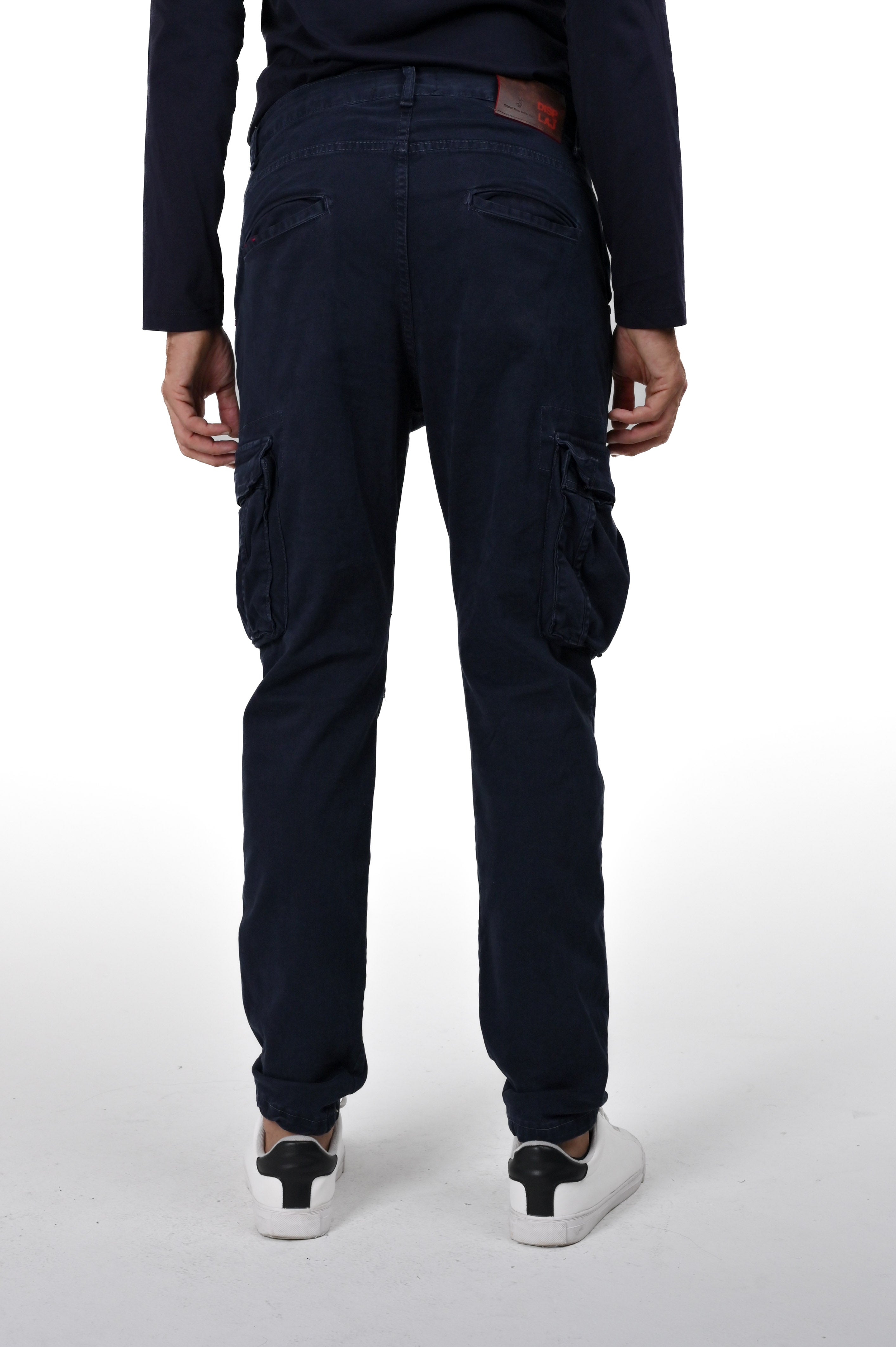 Marktas Blue Regular Cotton Trousers FW24/25