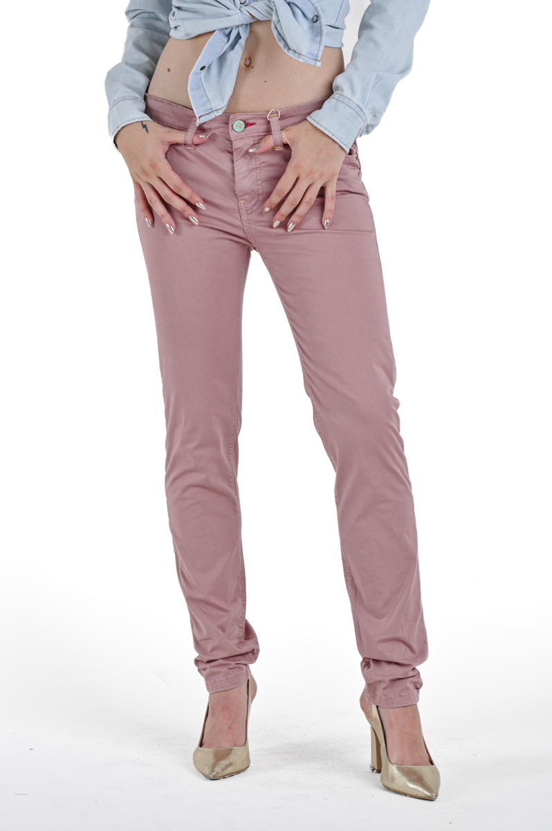 Women's Slim Push Up Pink Pants FW 23/24 