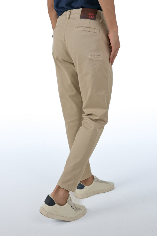 Pantaloni tapered New Private Old Beige SS24