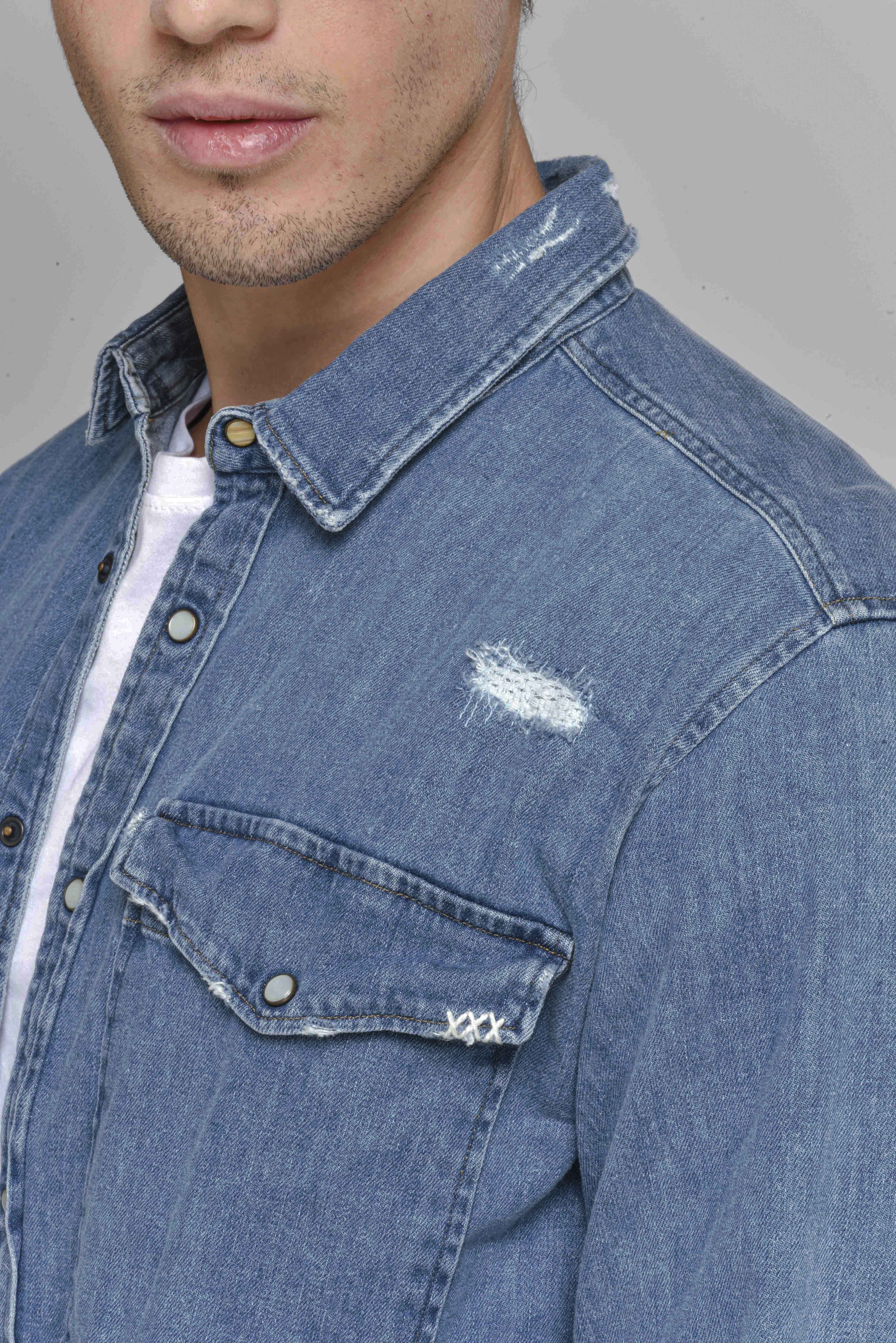 Camicia in denim regular Cult B1 FW22/23