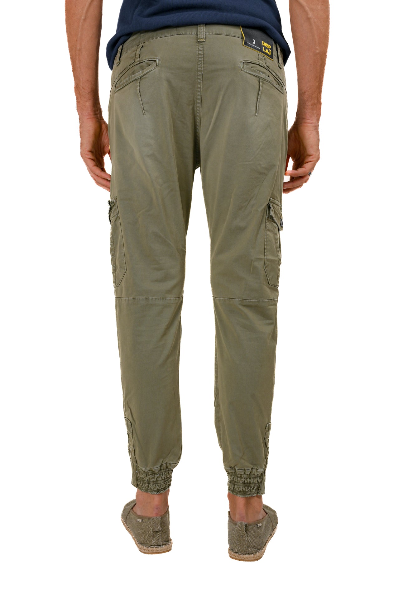 Pantaloni in cotone Slim Cezanne Bott verde SS22