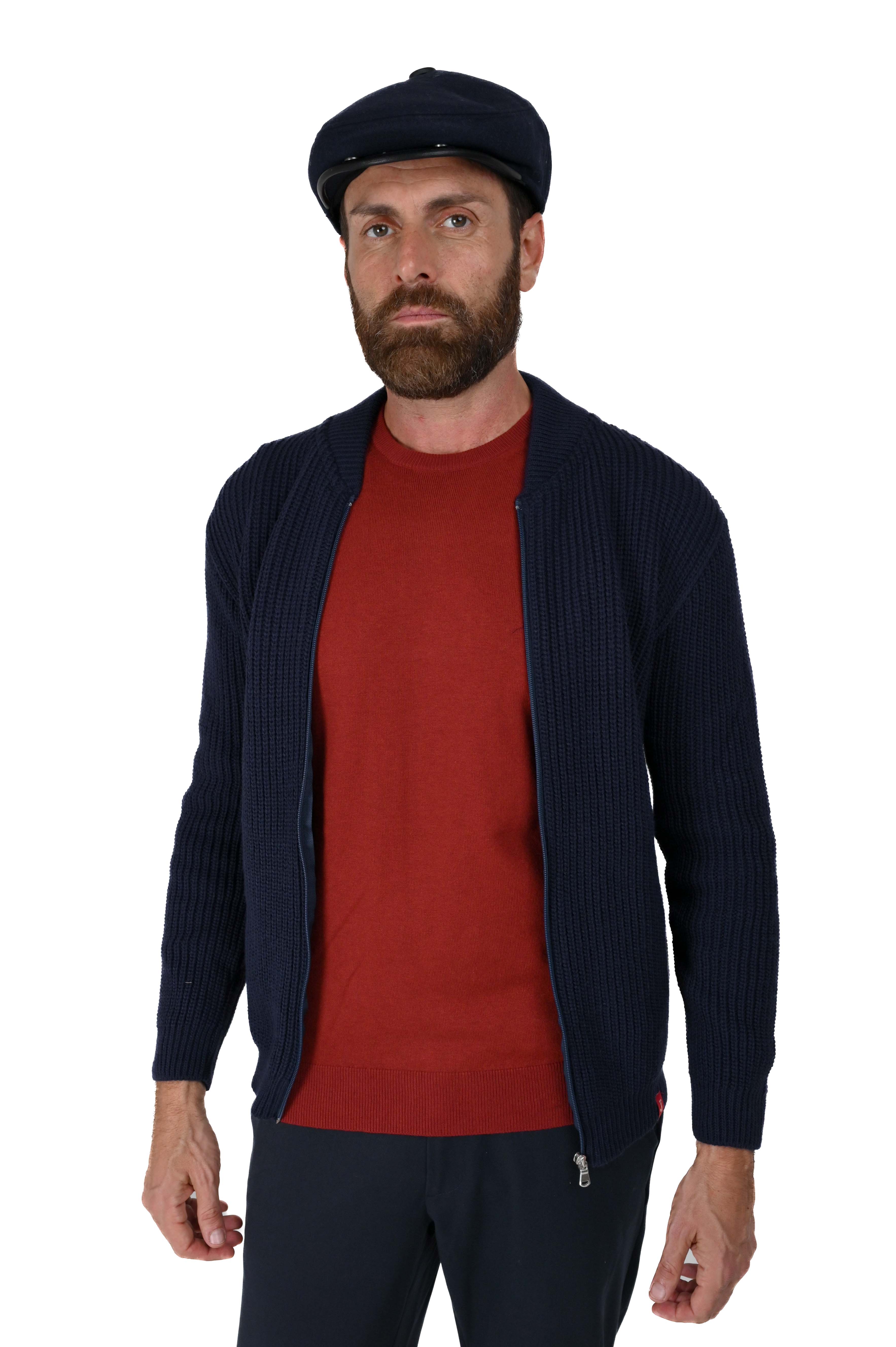 Maglione regular DM 2408 blu FW24/25