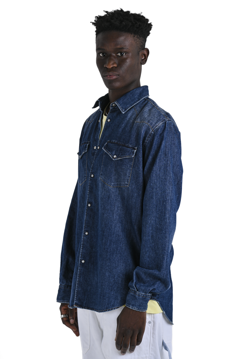 New Spy C001 SS24 regular denim shirt