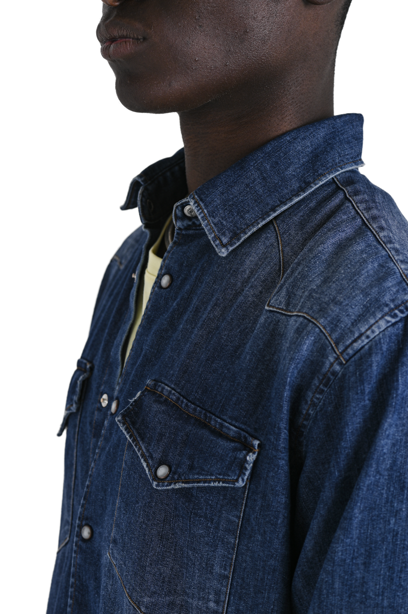 New Spy C001 SS24 regular denim shirt