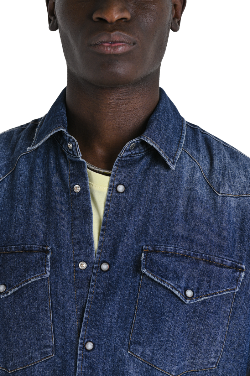 New Spy C001 SS24 regular denim shirt