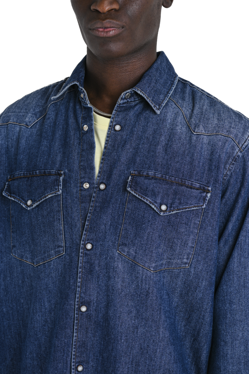 New Spy C001 SS24 regular denim shirt