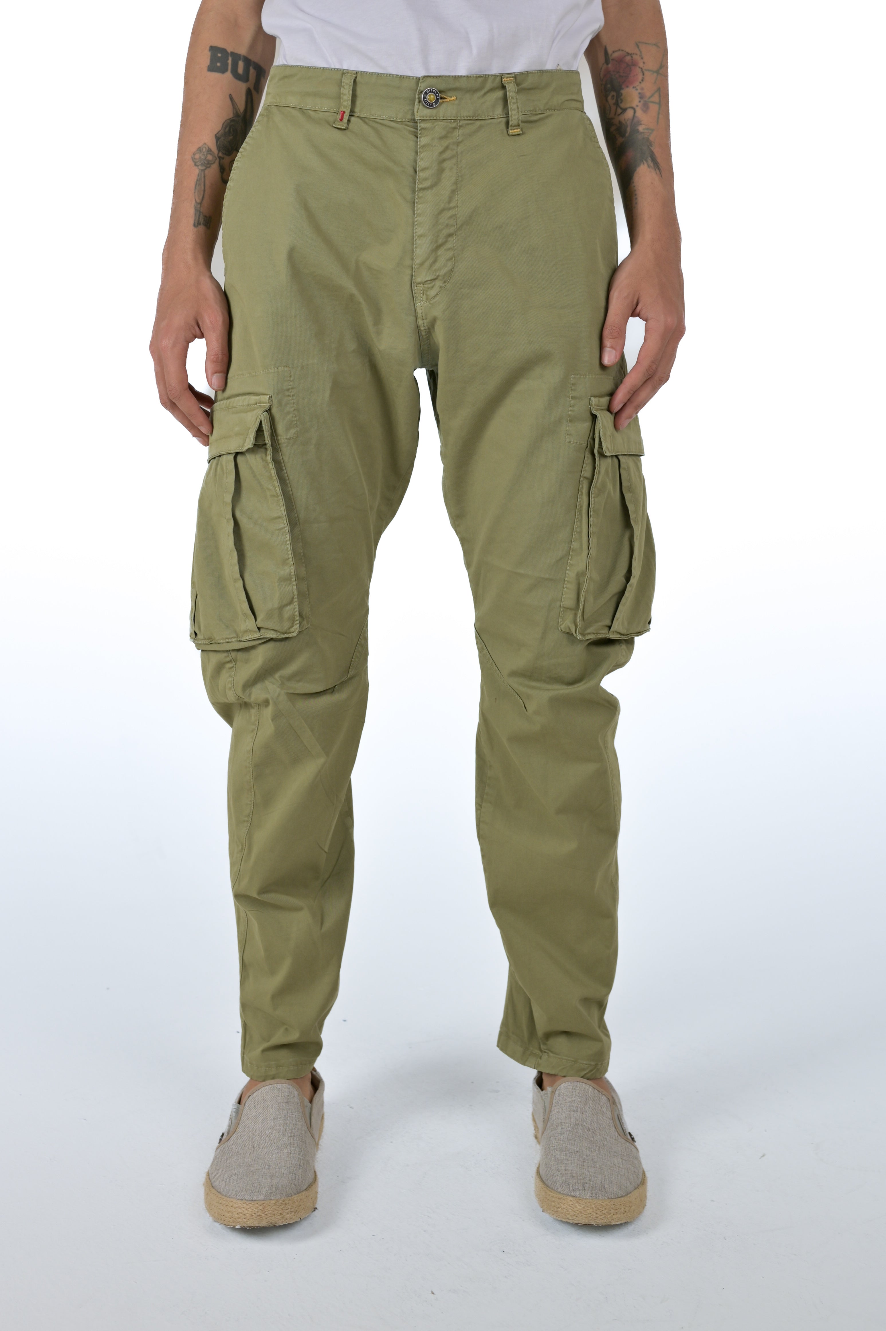 Pantaloni loose Rocky verde SS24