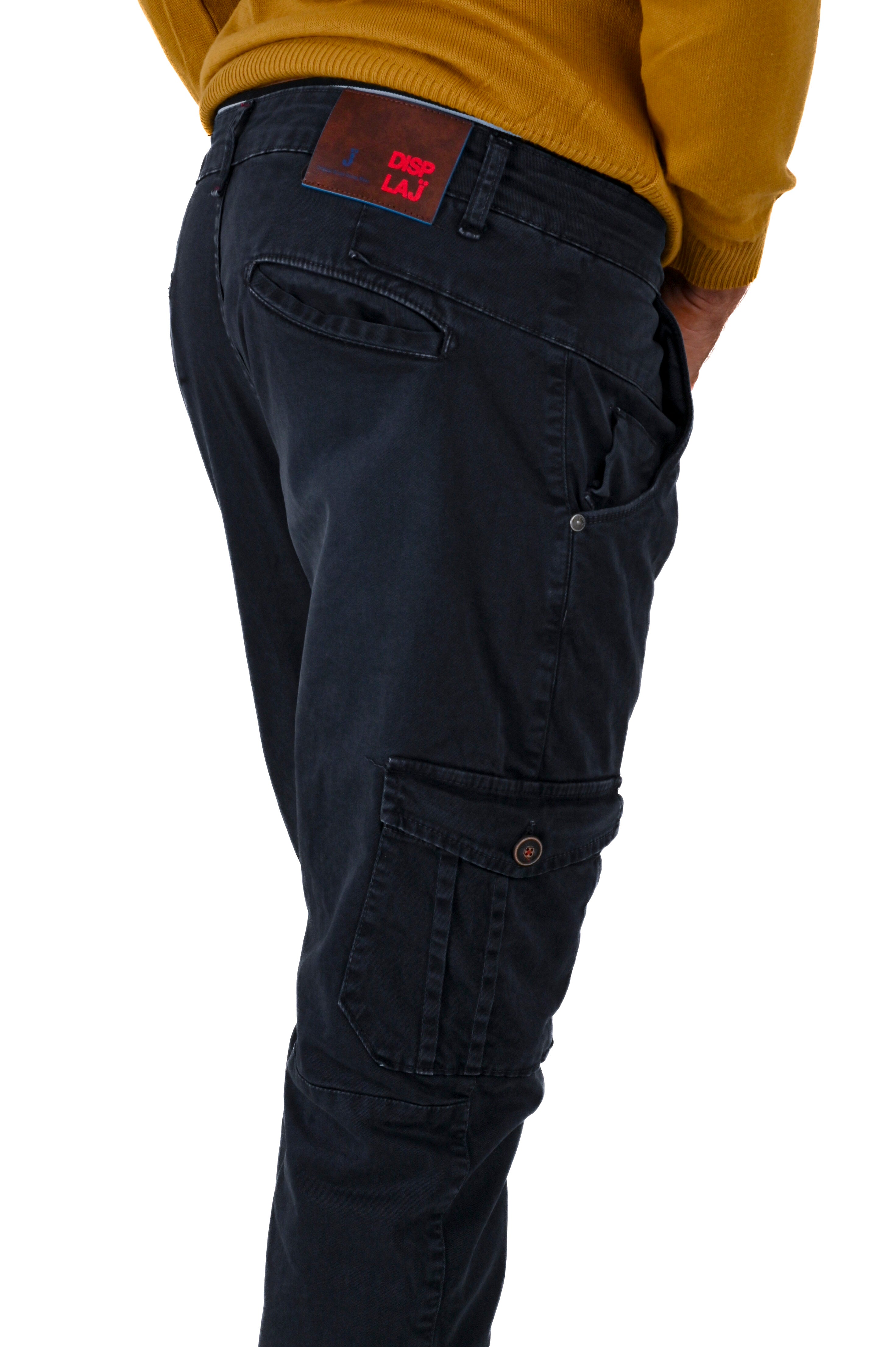 Pantaloni in cotone slim Cezanne blu FW24/25