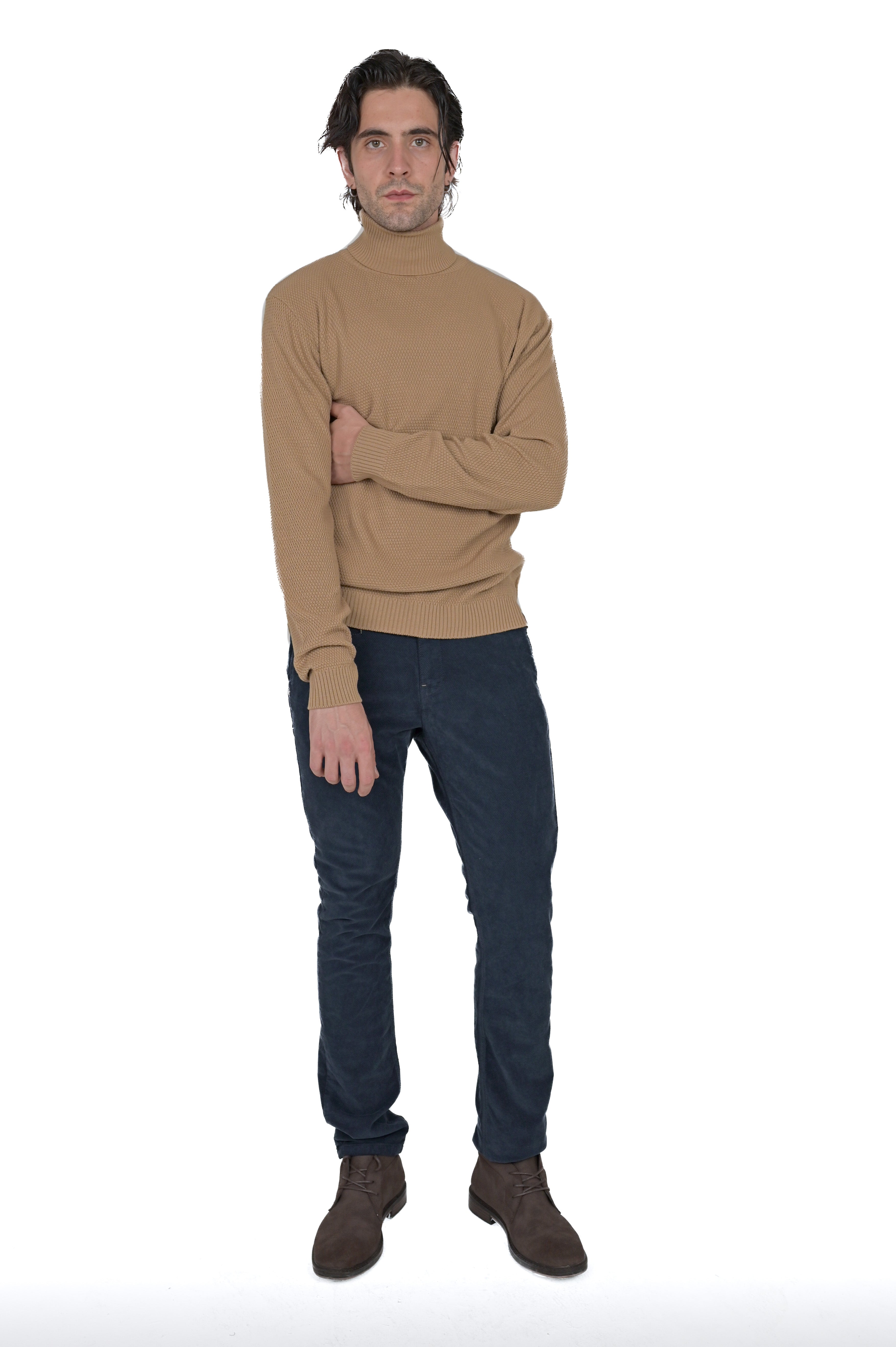 Maglione regular DM 24201 camel FW24/25