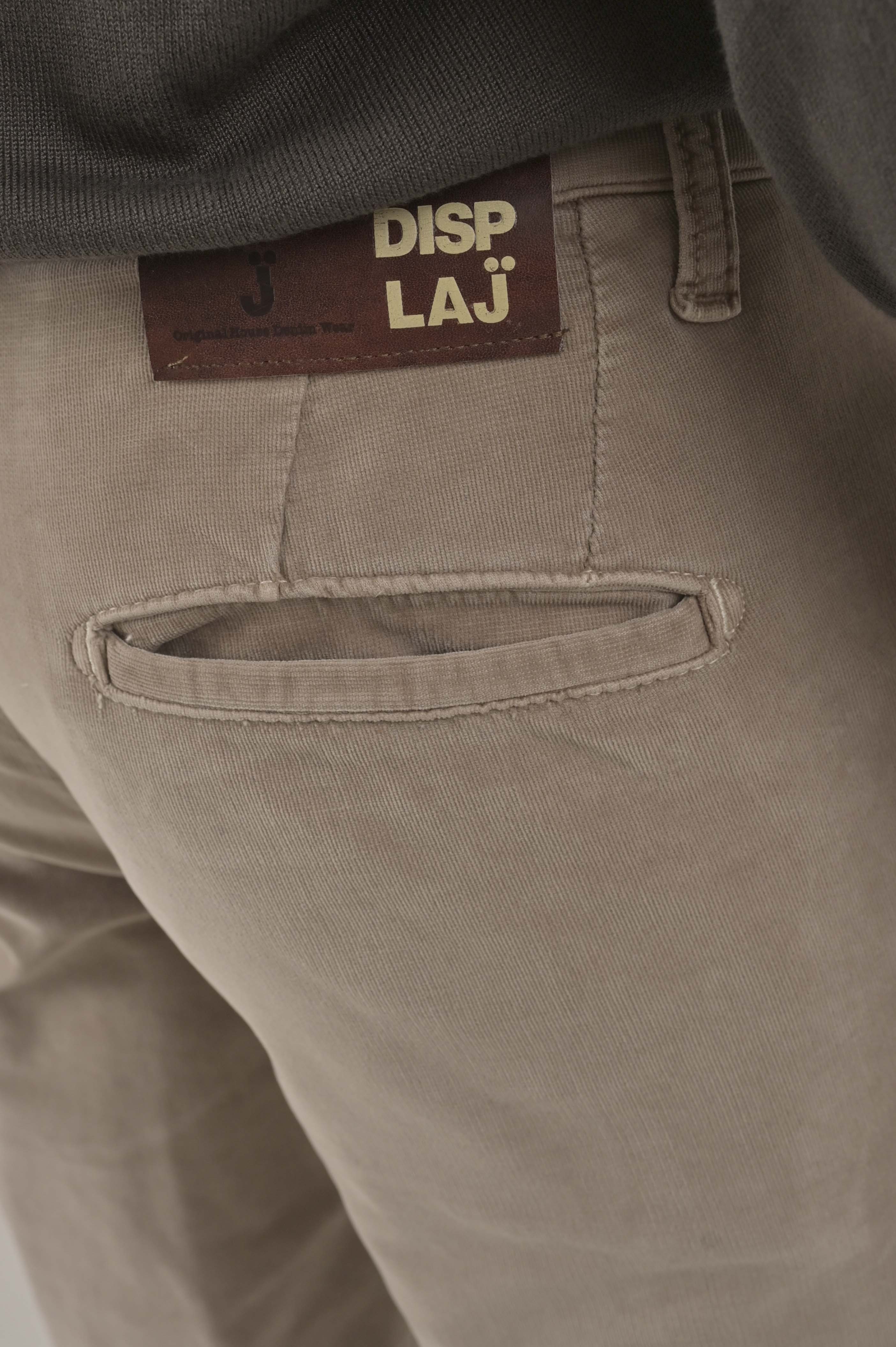 Pantaloni in cotone slim Sonic Smoth beige FW24/25