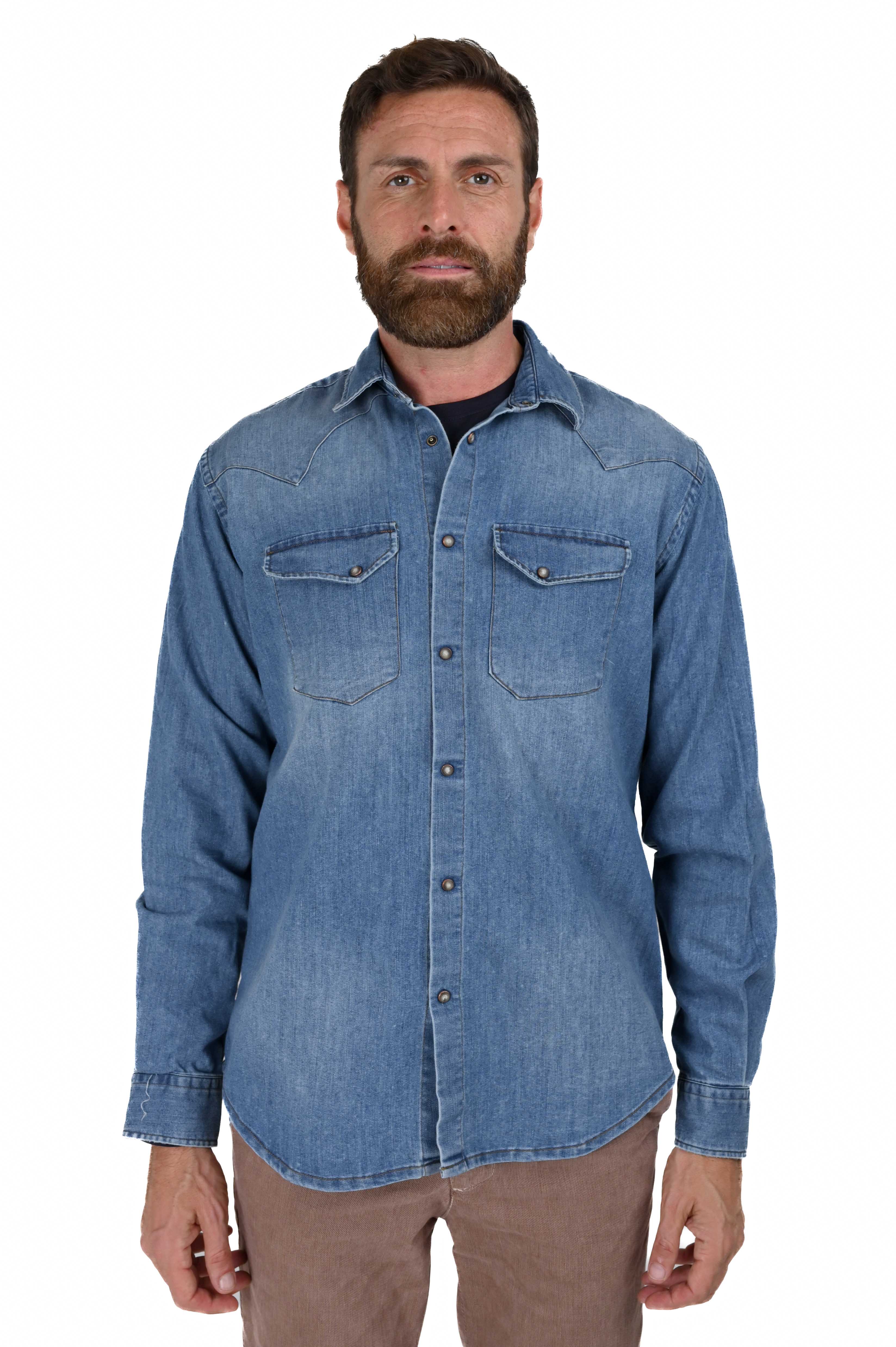 Camicia in denim regular Spy 1487 FW23/24