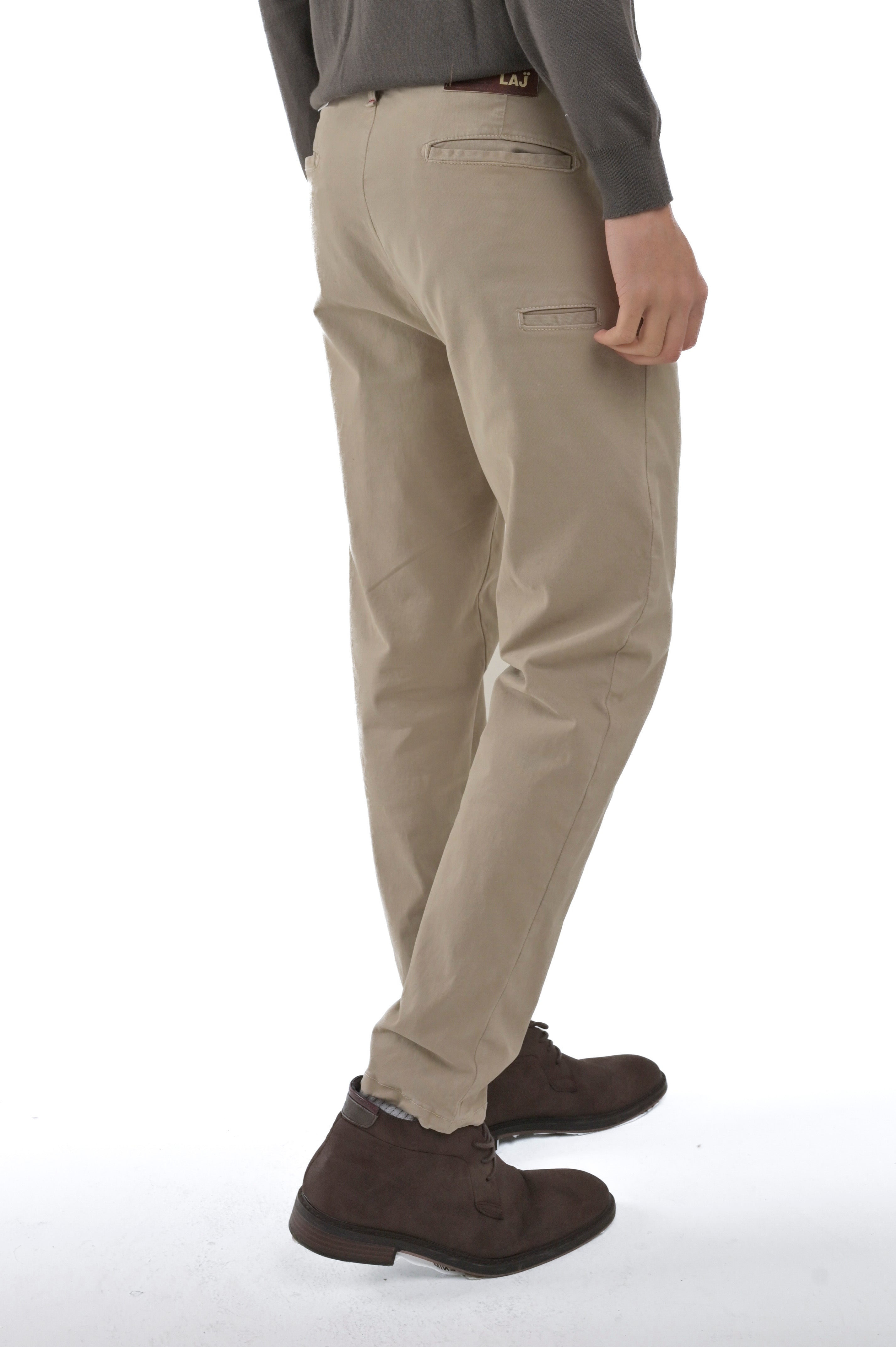 New Private Gab Beige Tapered Cotton Pants FW24/25