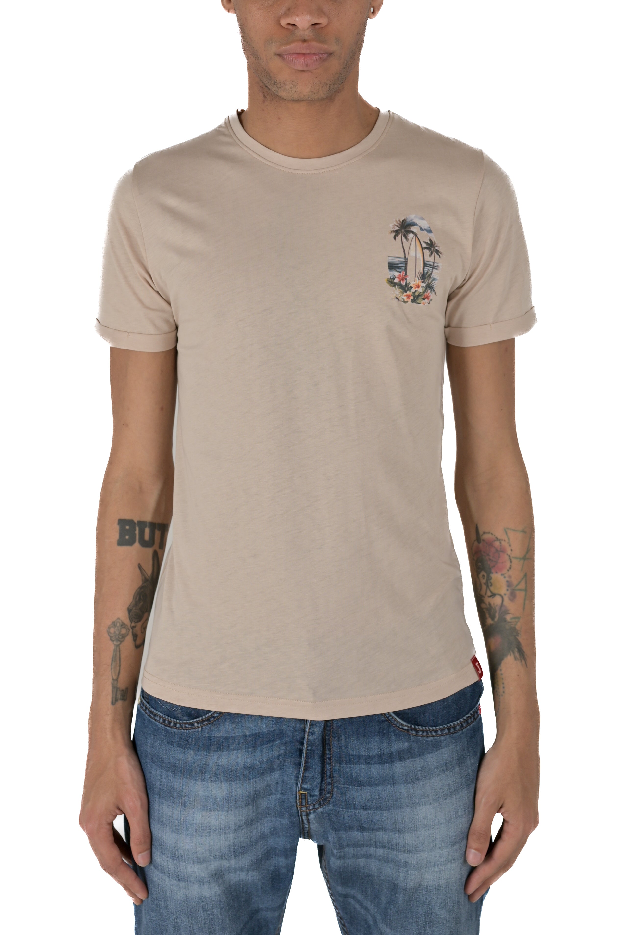 T-Shirt regular Palm Beige SS24