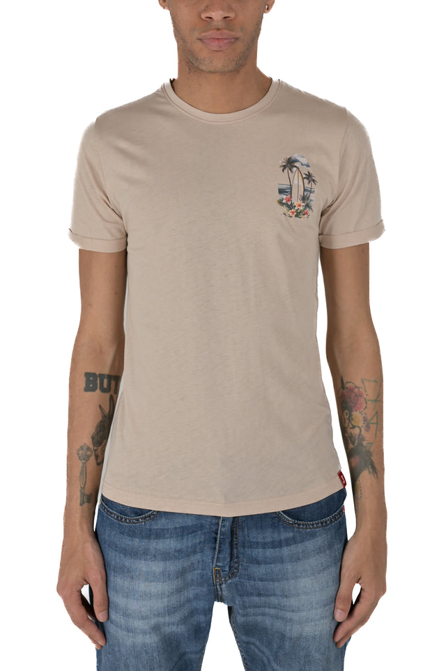 T-Shirt regular Palm Beige SS24