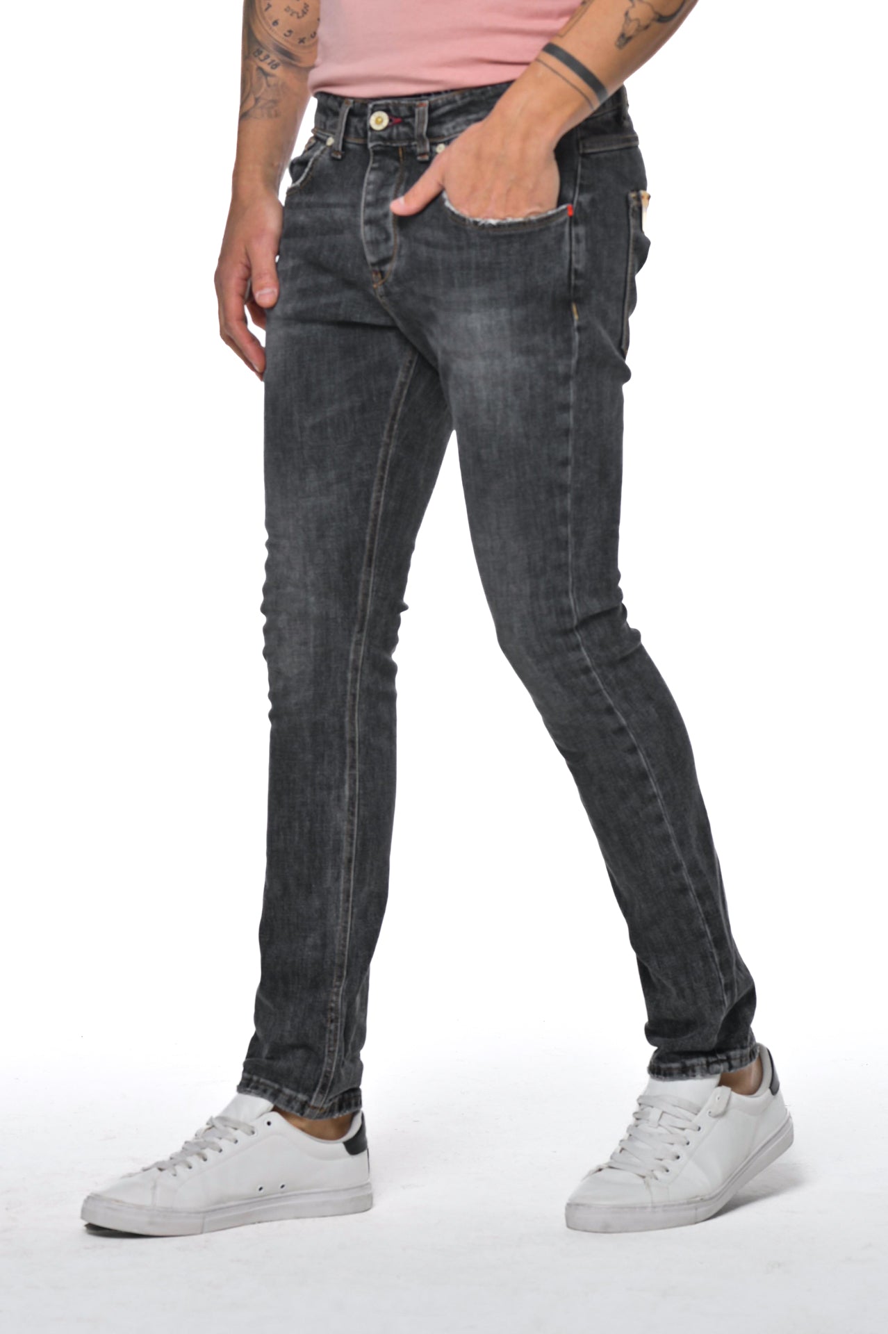 Jeans slim New London BLK Marmorizzato SS23