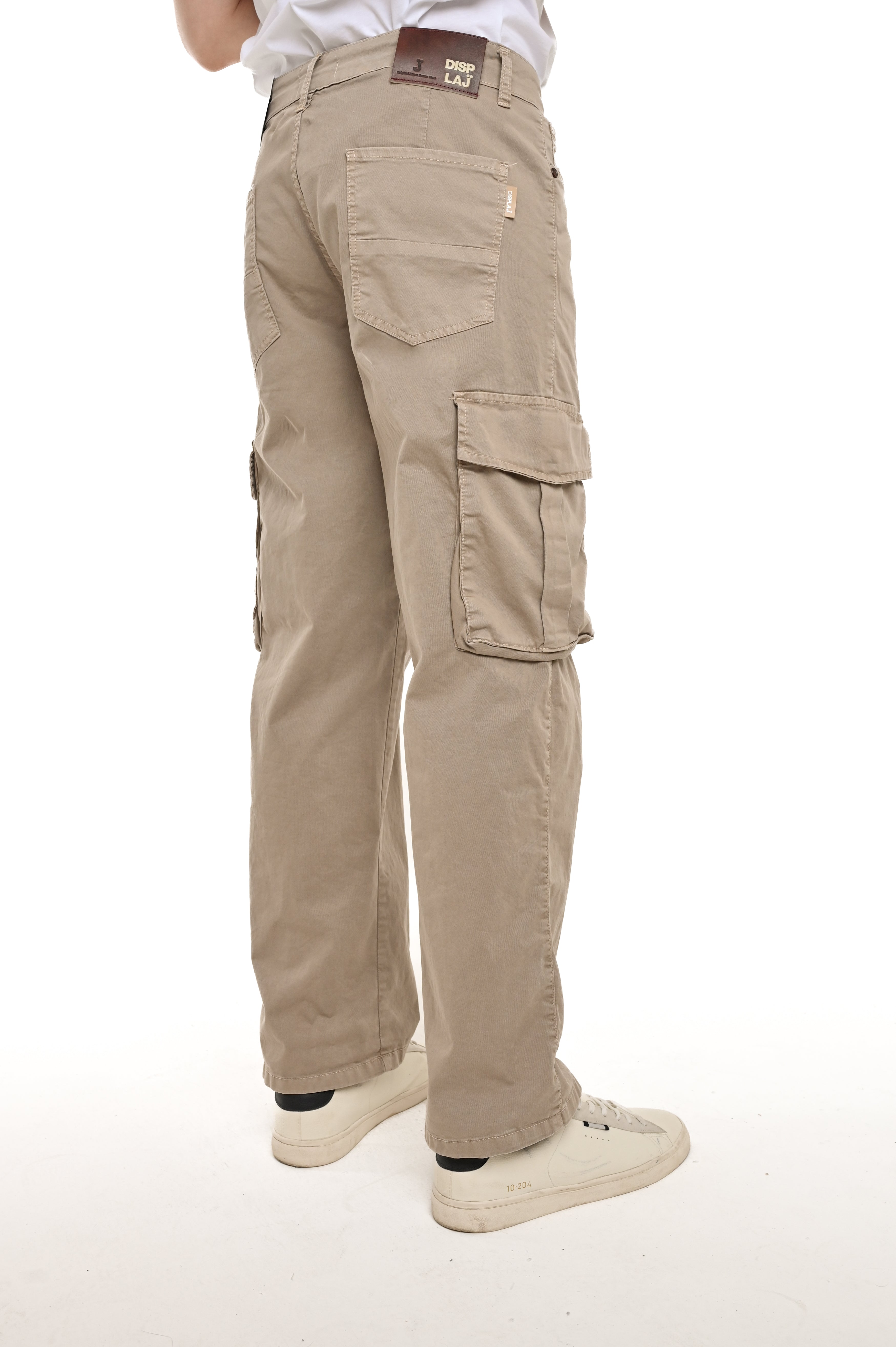 Pantaloni in cotone loose Tiscali beige SS25