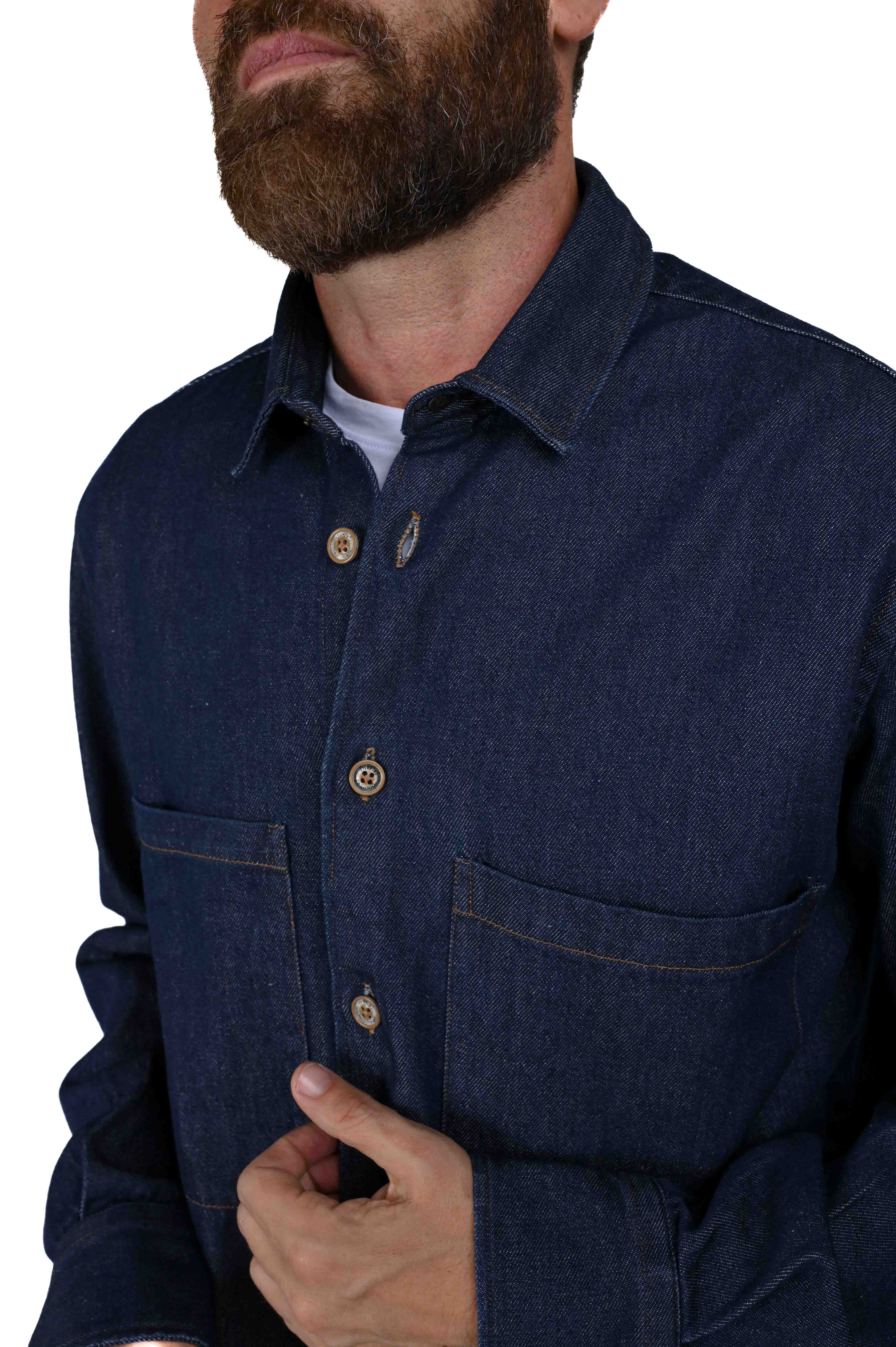 Start BC FW24/25 loose denim shirt