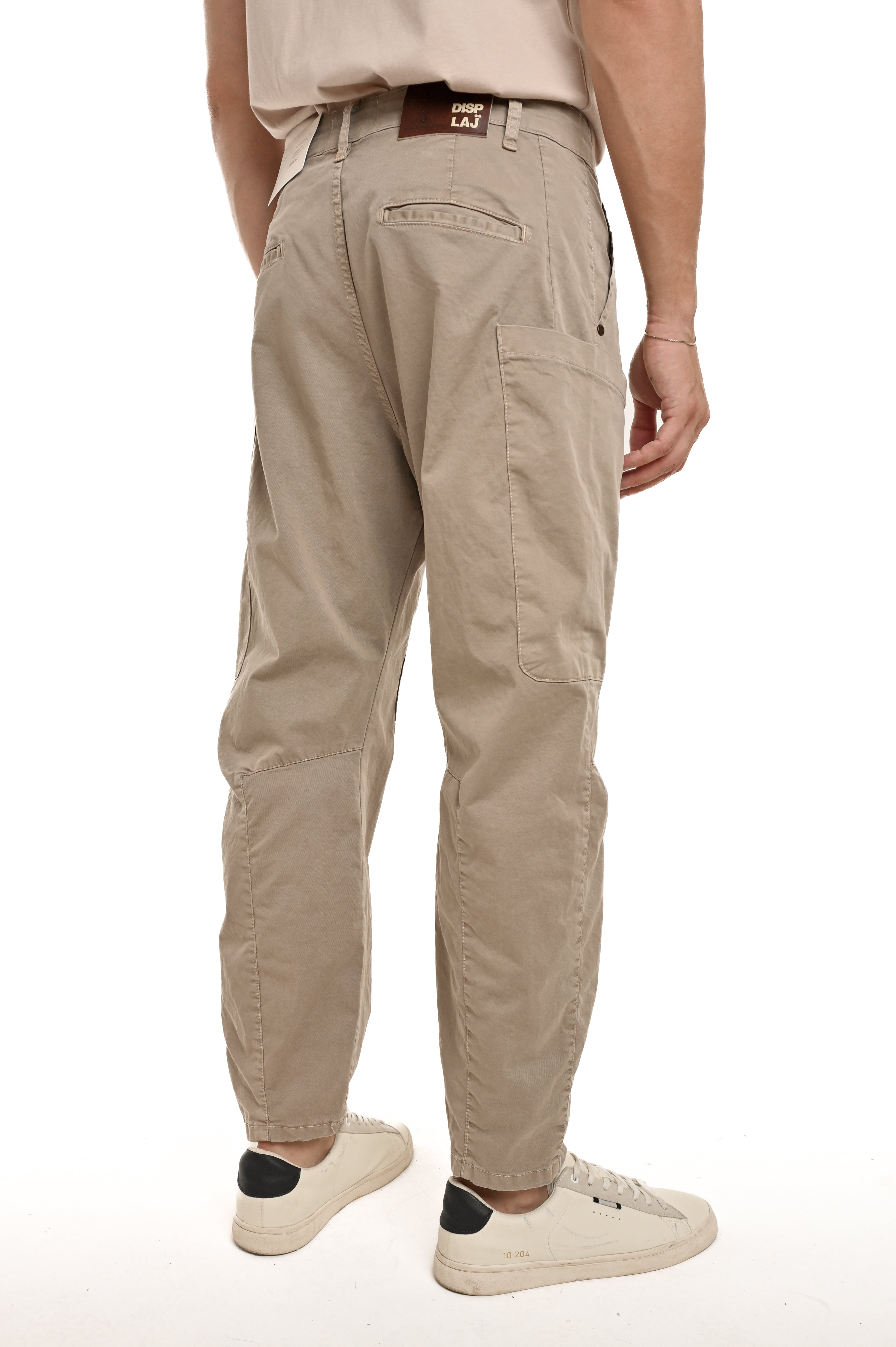 Pantaloni in cotone loose Booba beige SS25