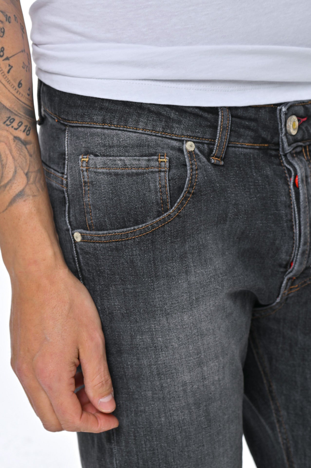 Jeans regular Guzman BLK Music SS23