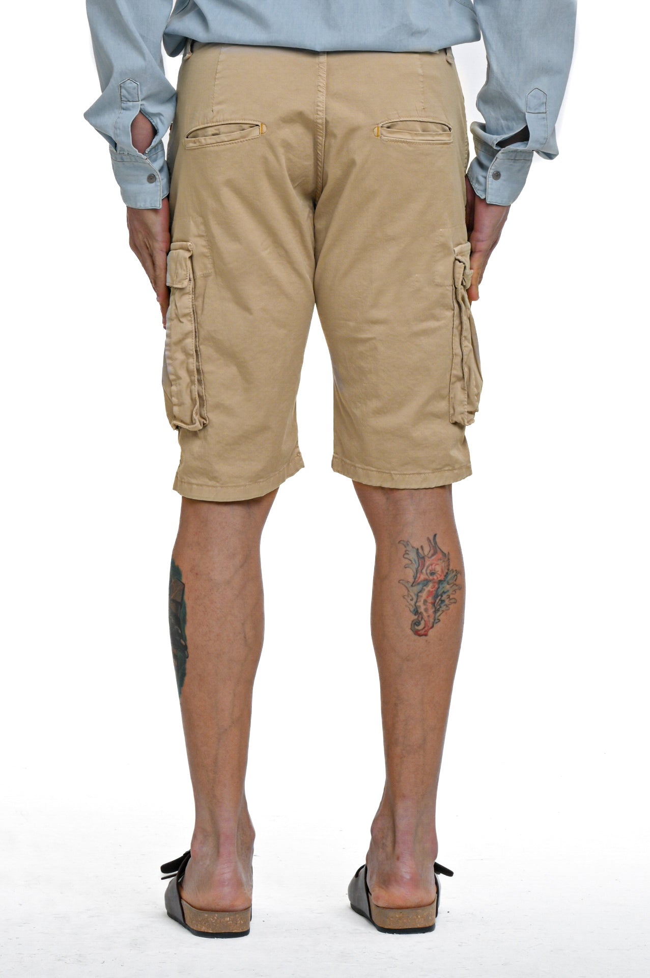 Extreme Beige SS24 regular cotton Bermuda shorts